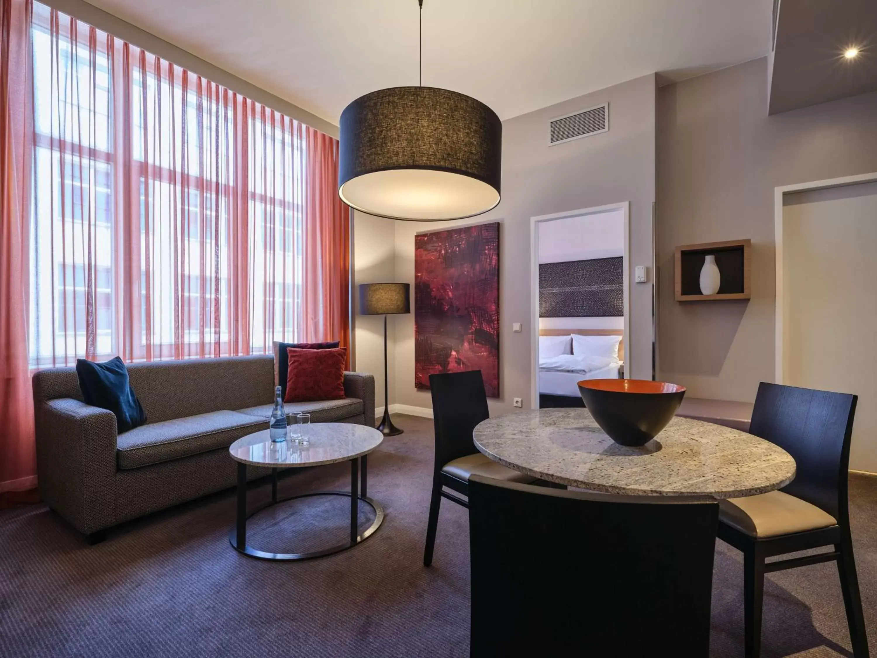 Bedroom, Seating Area in Adina Apartment Hotel Berlin Checkpoint Charlie