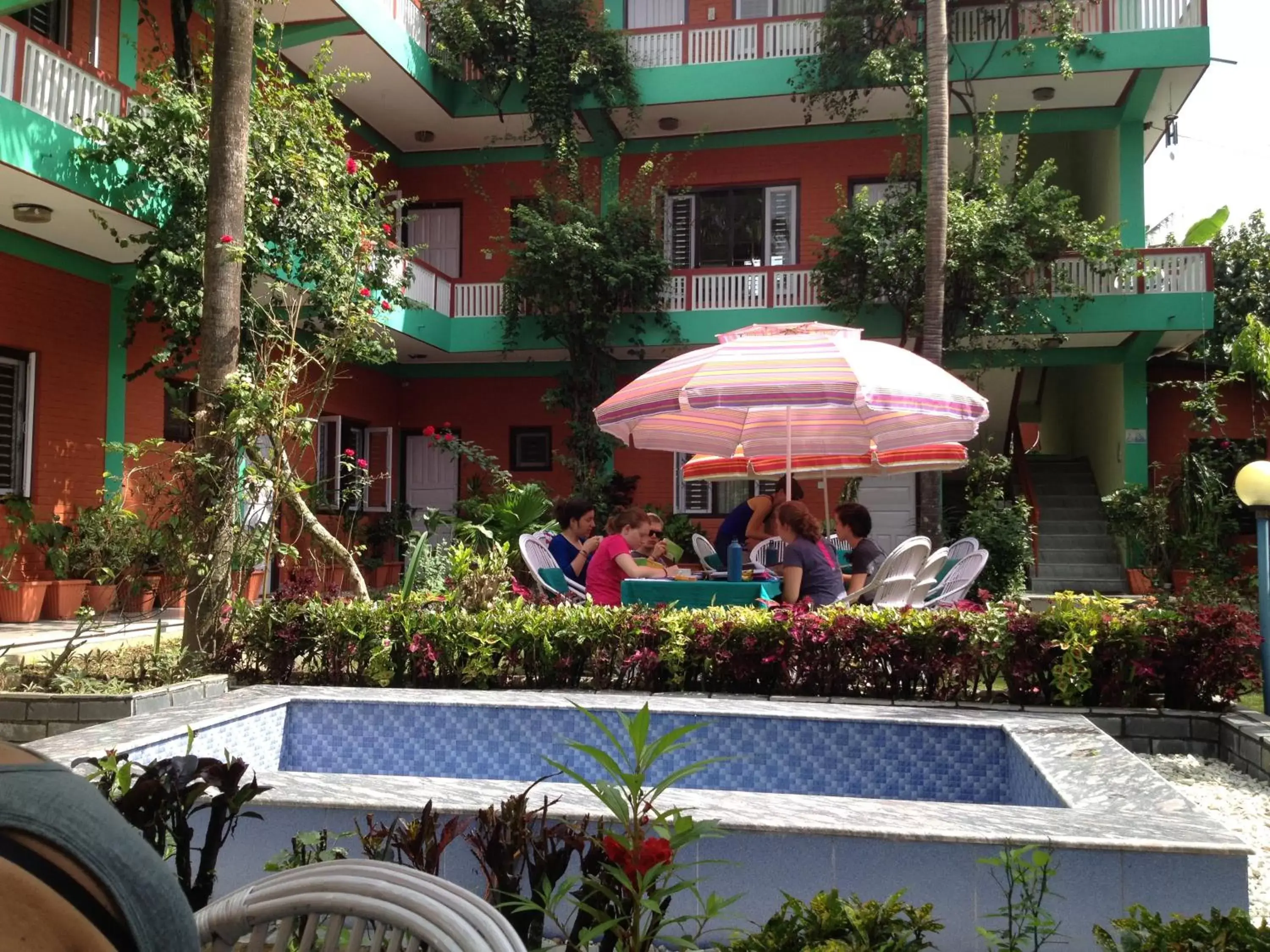 Garden, Swimming Pool in New Pokhara Lodge - Lakeside, Pokhara Nepal