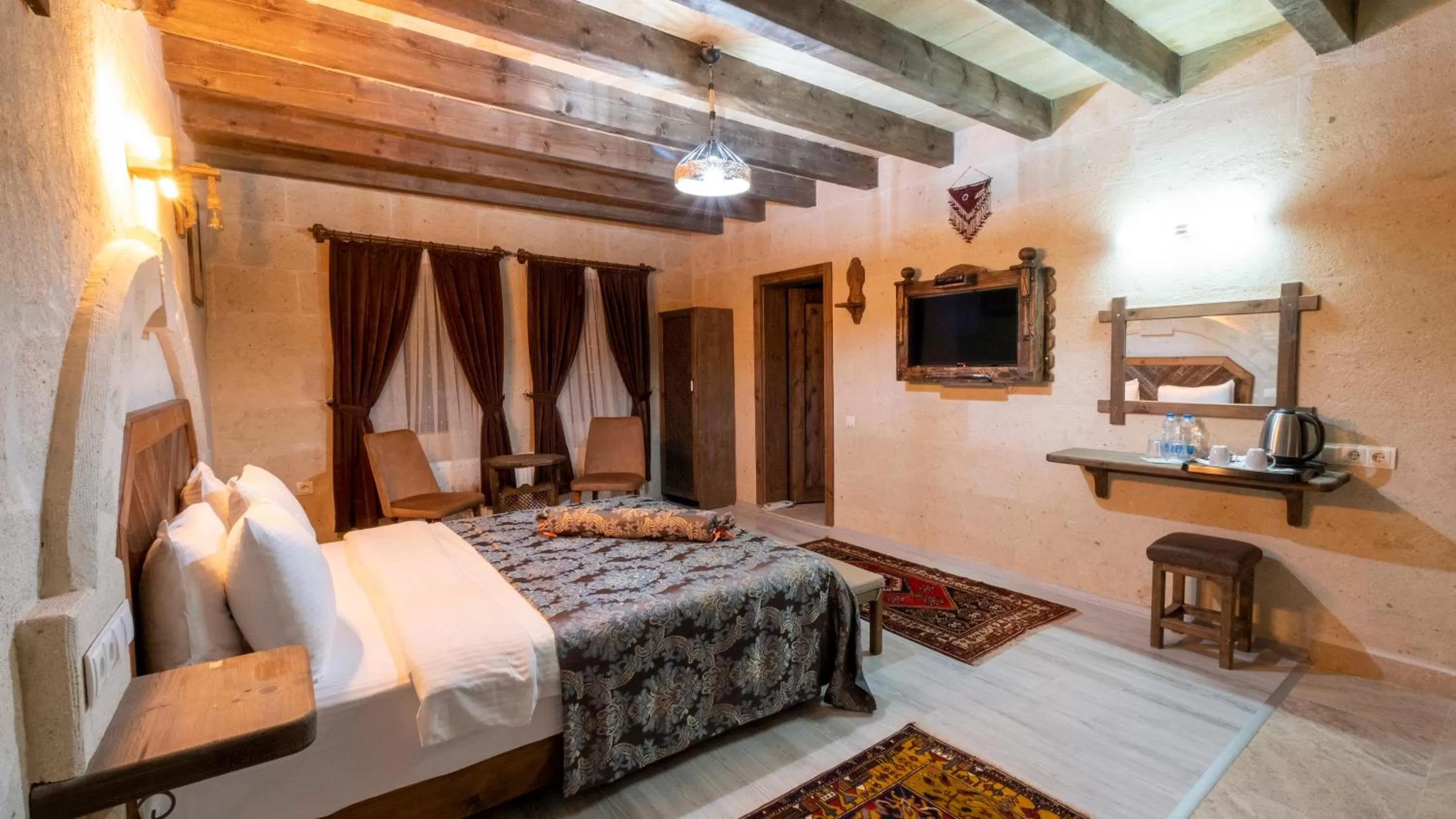 Photo of the whole room, Bed in In Stone House