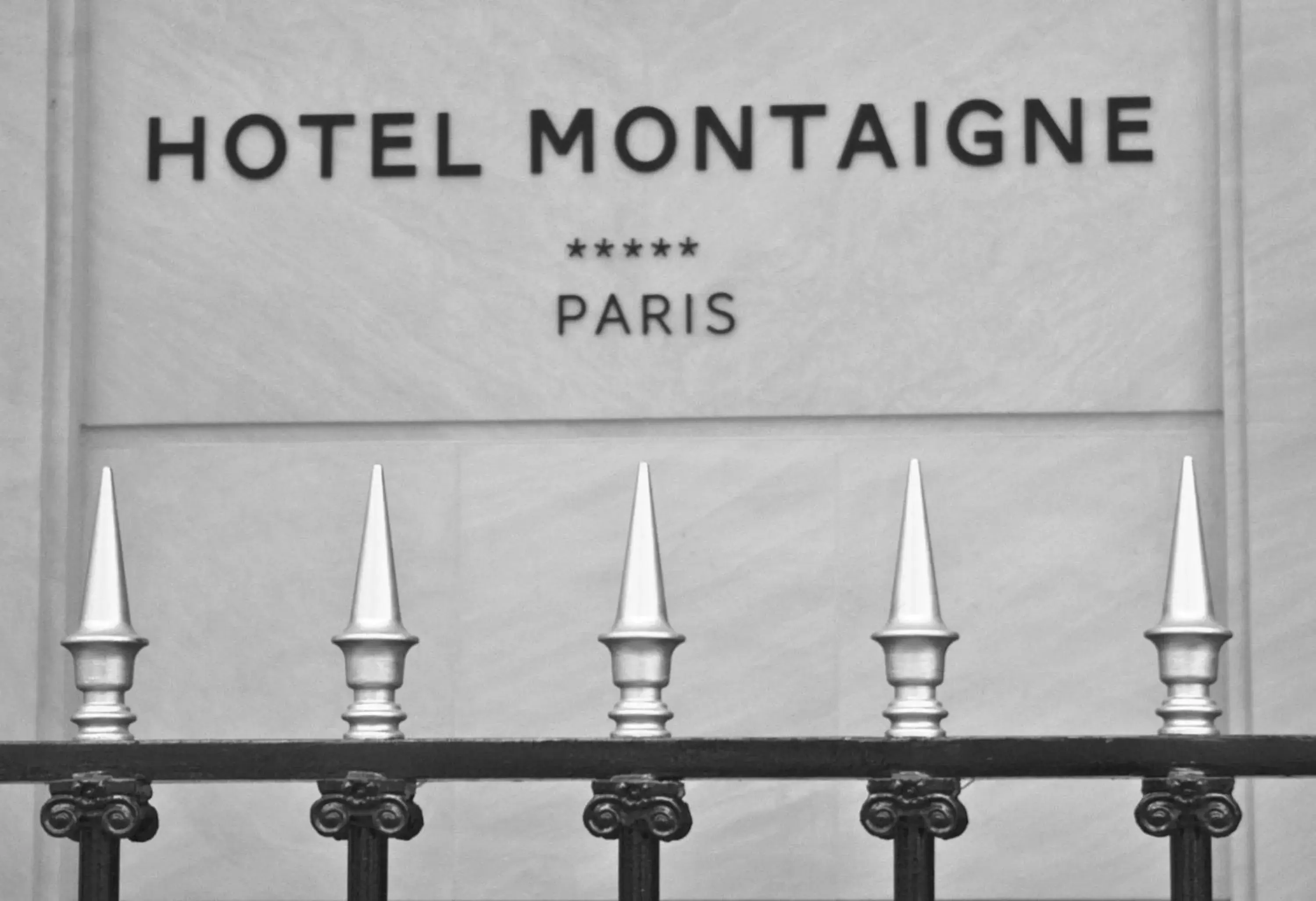 Facade/entrance in Hotel Montaigne