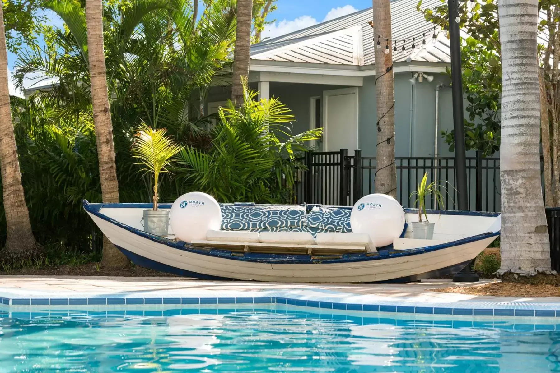 Patio, Swimming Pool in 24 North Hotel Key West