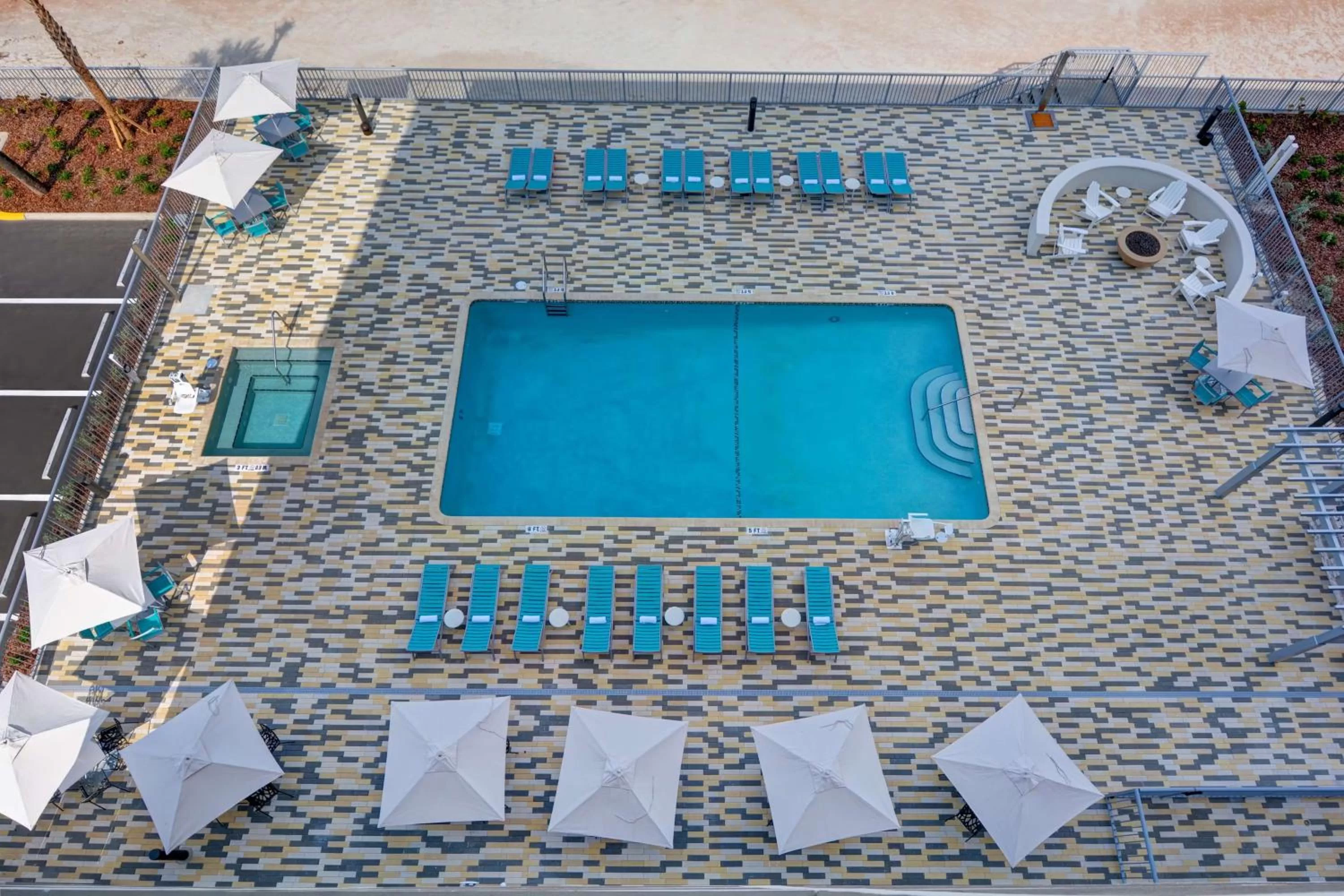 Pool view in Home2 Suites Ormond Beach Oceanfront, FL