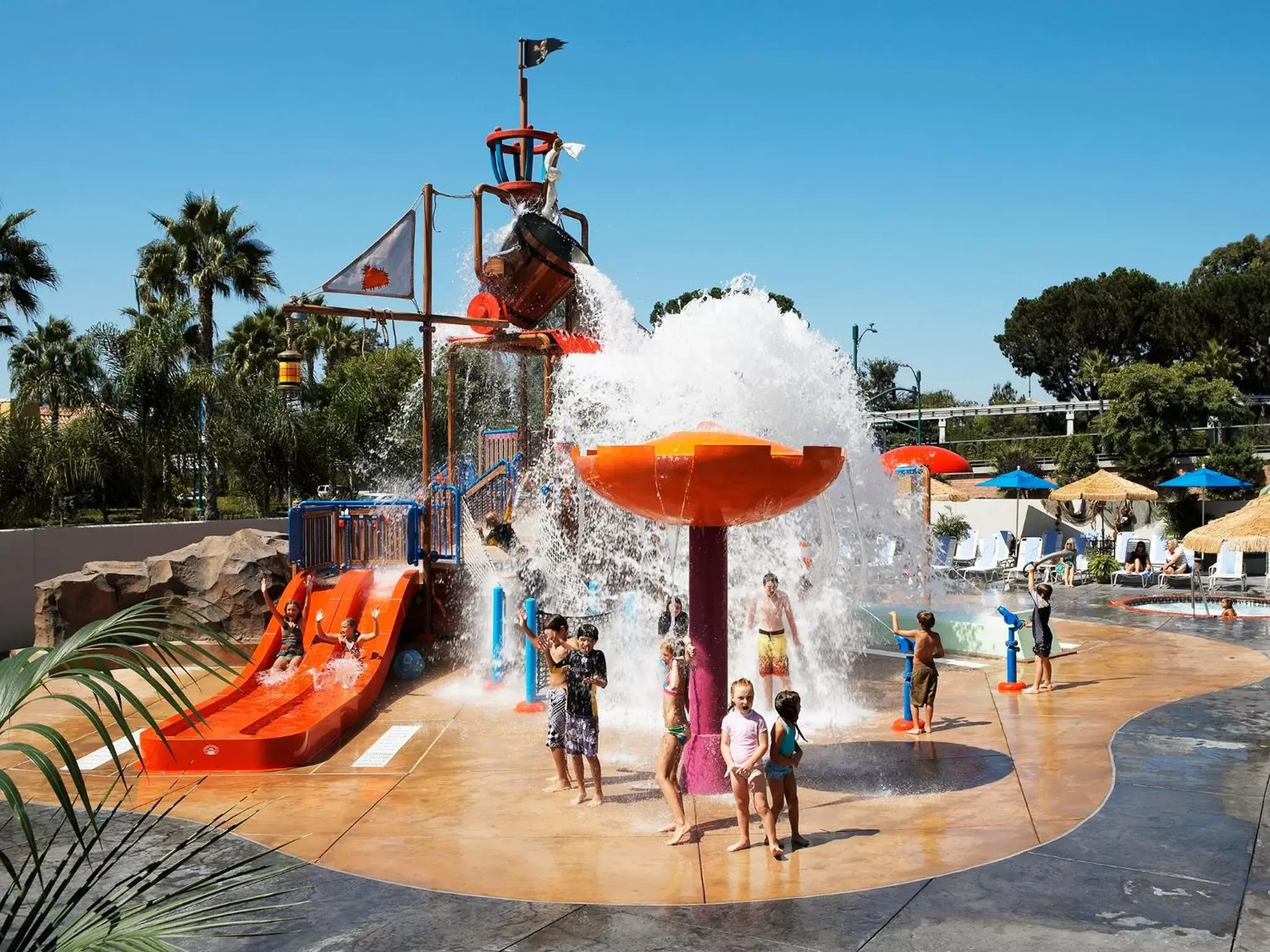 People in Howard Johnson by Wyndham Anaheim Hotel & Water Playground