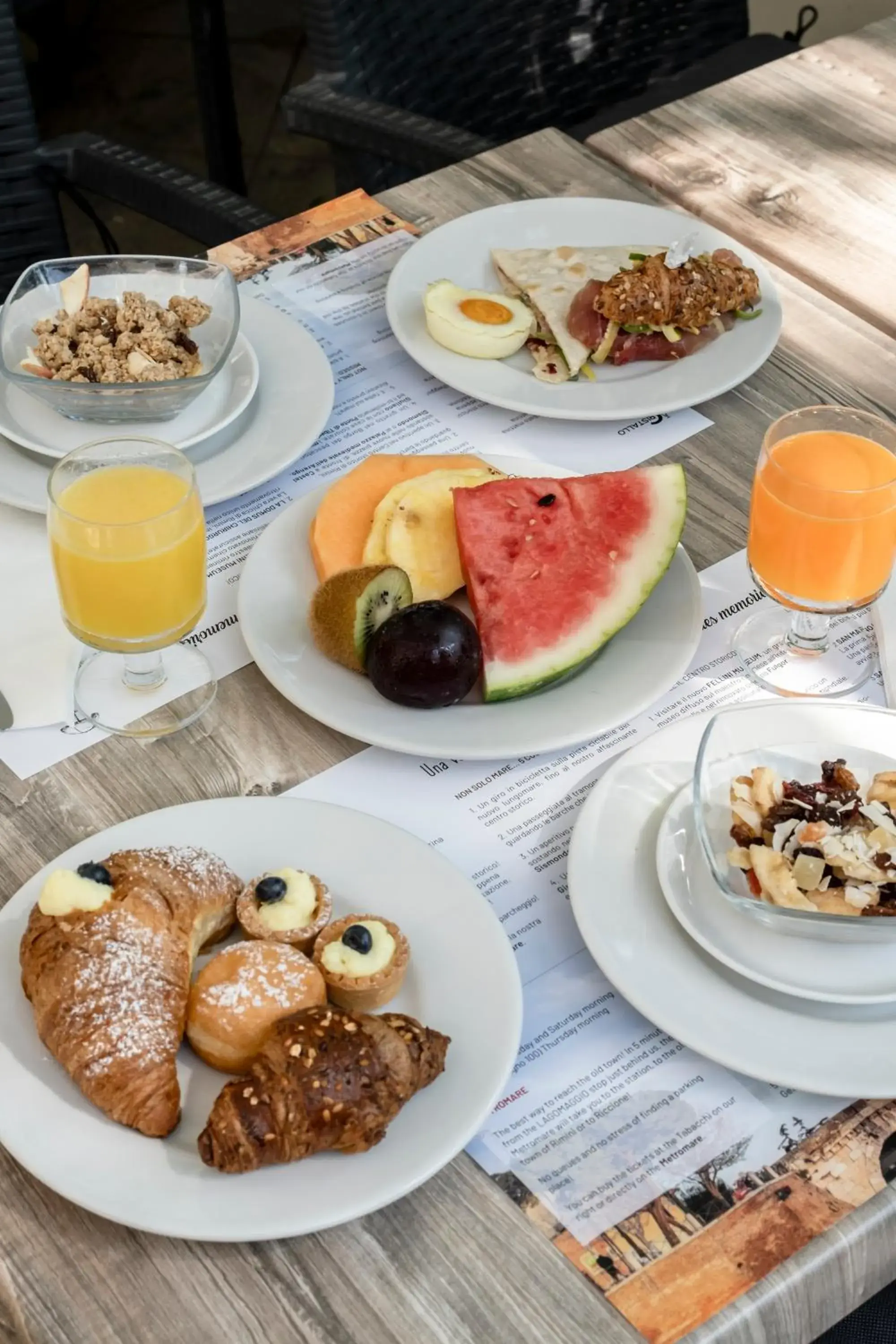American breakfast in Hotel Cristallo