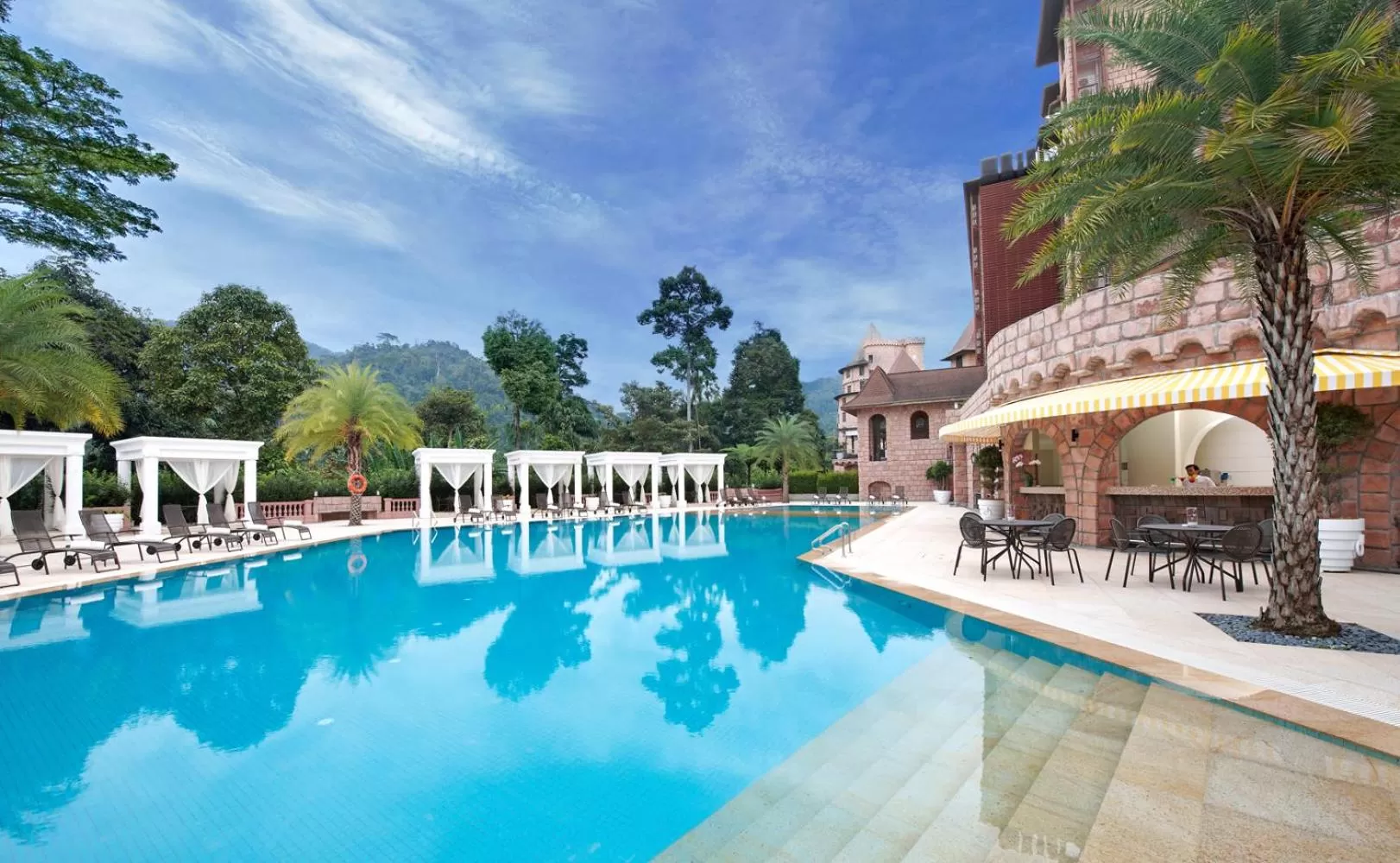 Swimming pool in The Chateau Spa & Wellness Resort
