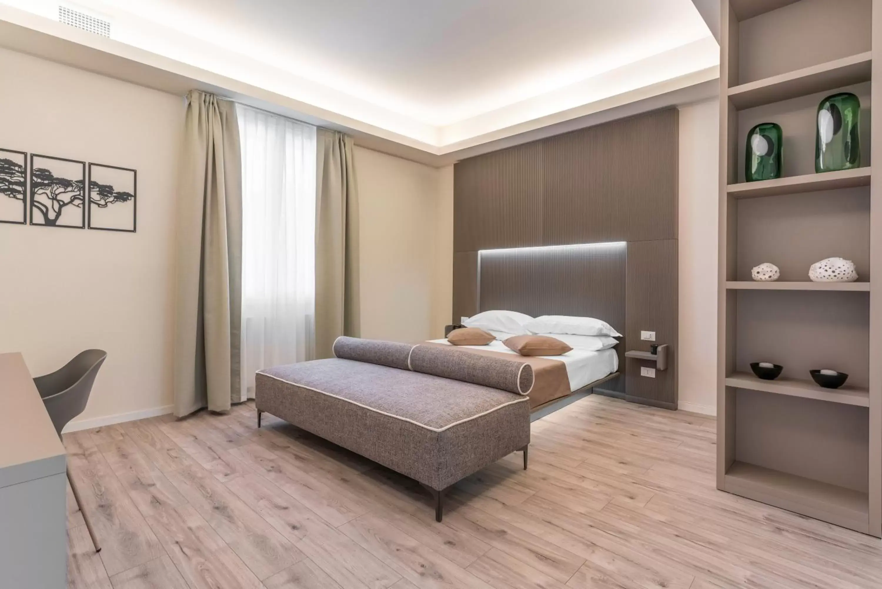 Bed in Meneghina Suites Foresteria Lombarda