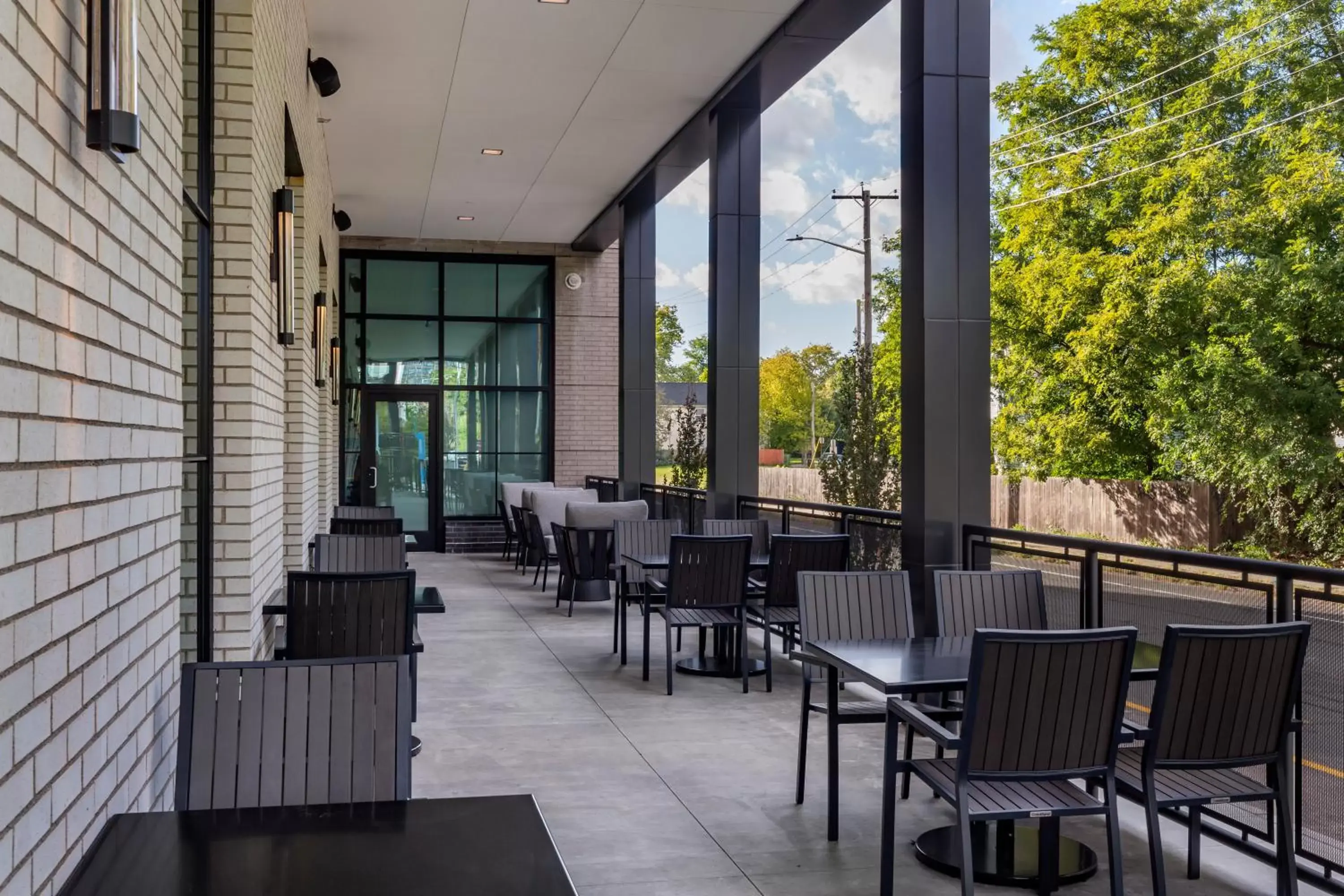 Balcony/Terrace, Restaurant/Places to Eat in Cambria Hotel New Haven University Area