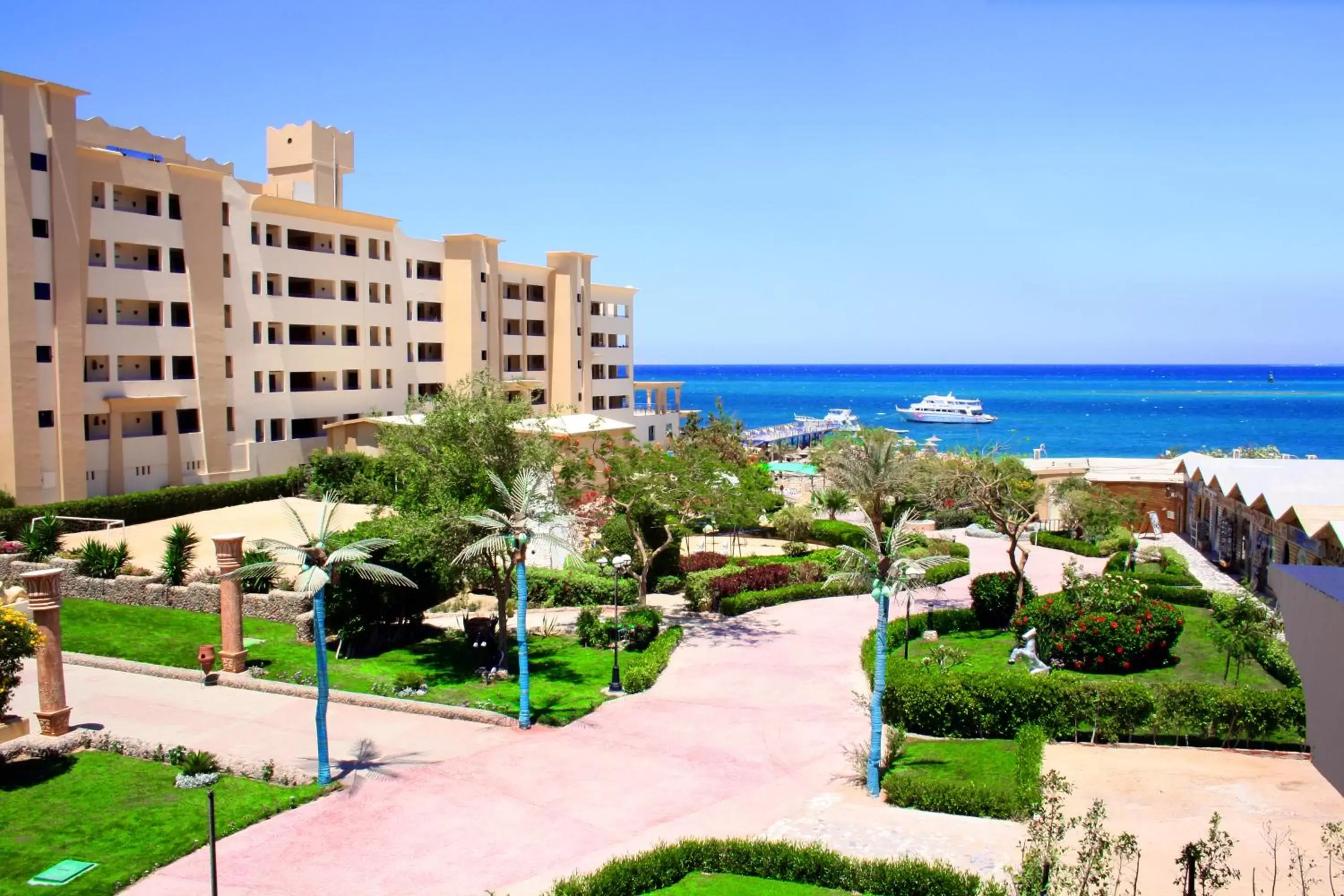 Bird's eye view in King Tut Aqua Park Beach Resort Bird's eye view in King Tut Aqua Park Beach Resort