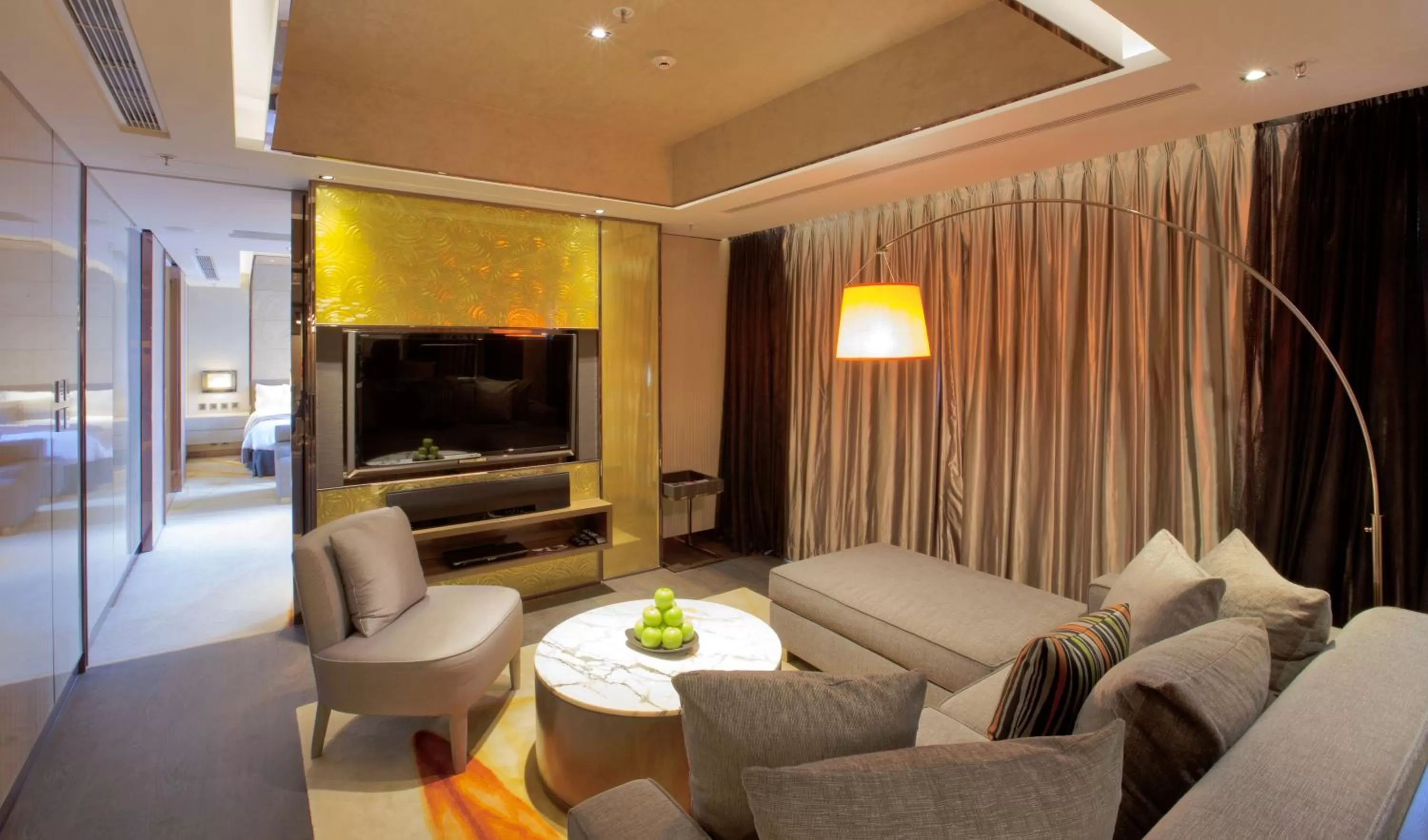 Living room, Bed in Crowne Plaza Hong Kong Kowloon East by IHG