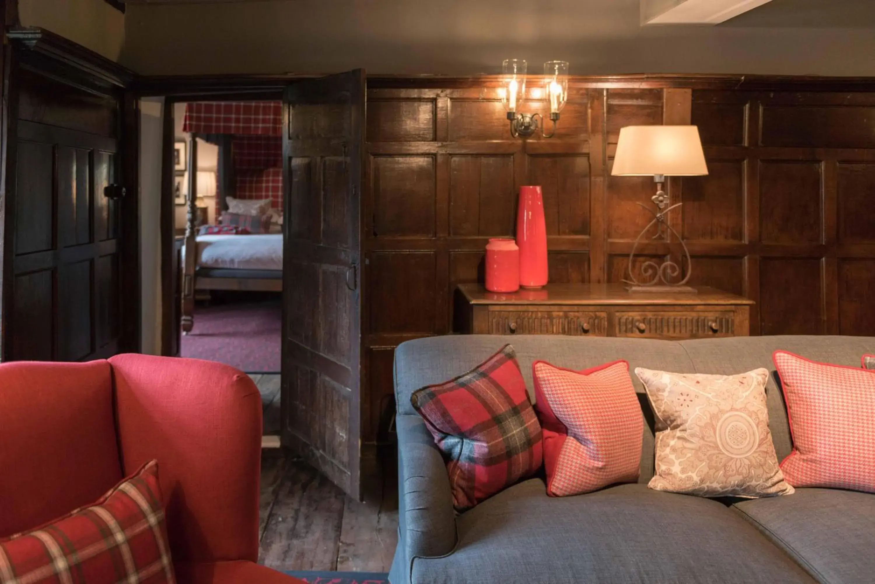 Living room, Seating Area in The Lygon Arms