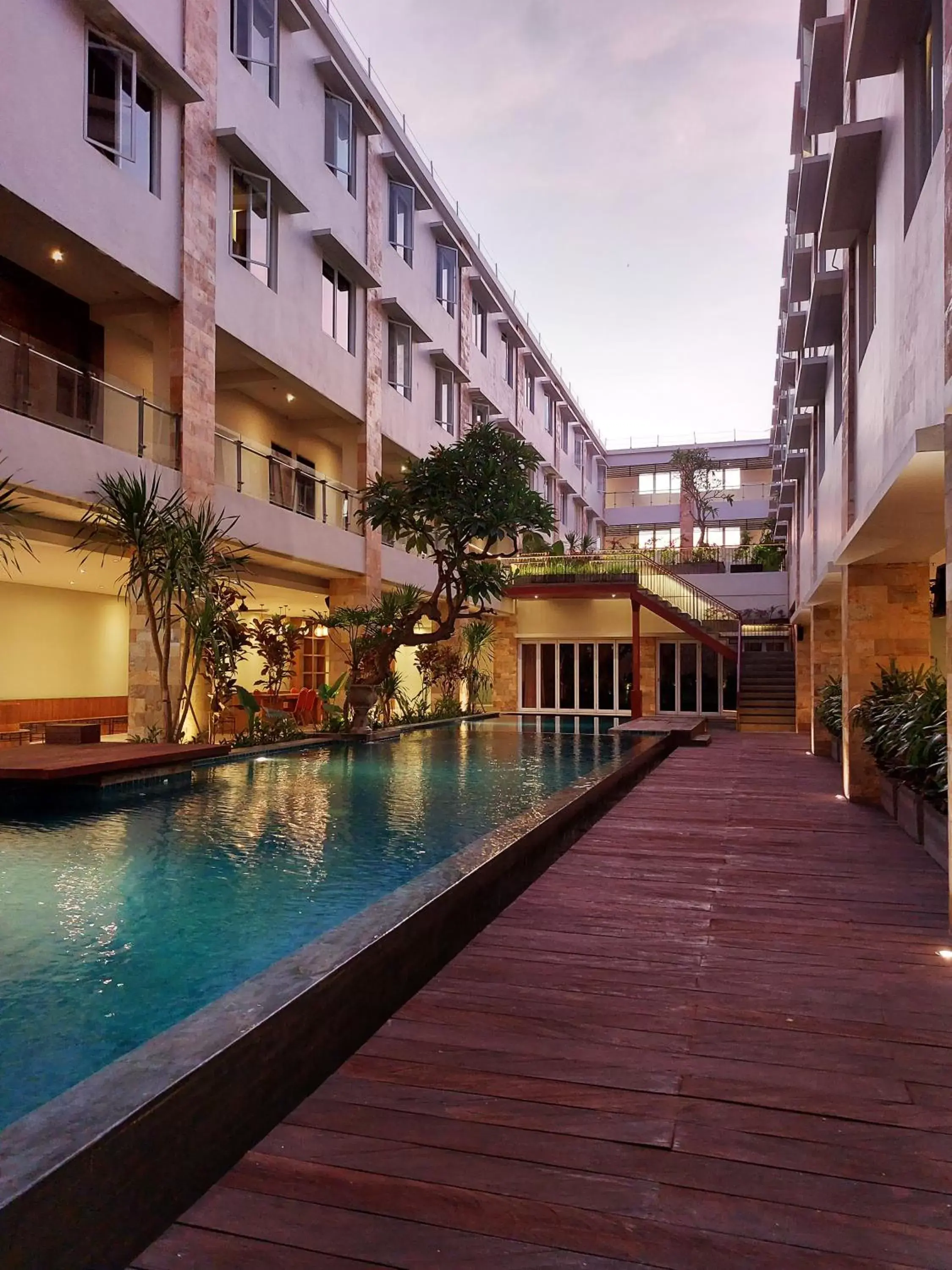 Property building, Swimming Pool in Crystalkuta Hotel - Bali