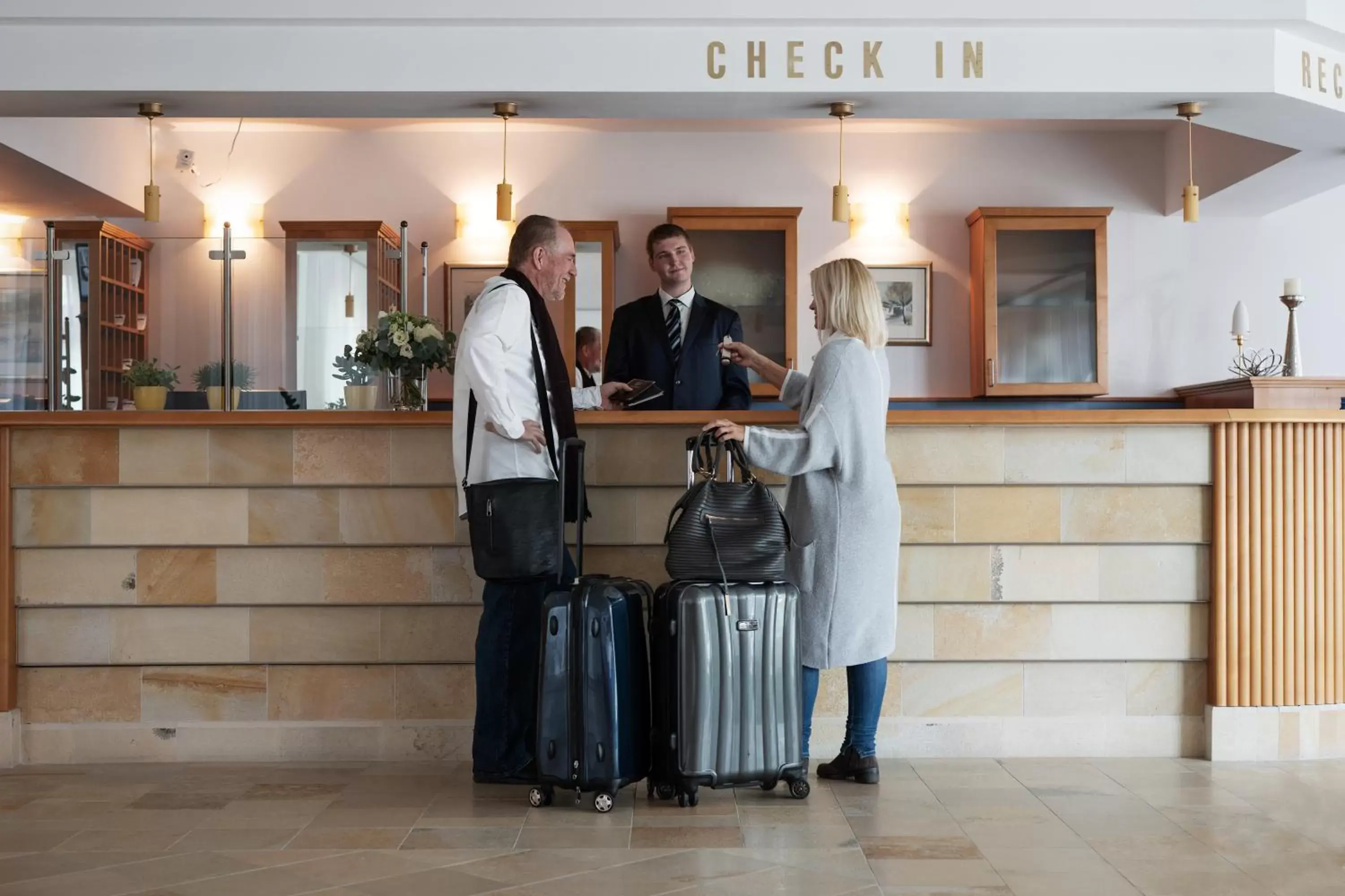 Lobby or reception in Hotel Wende