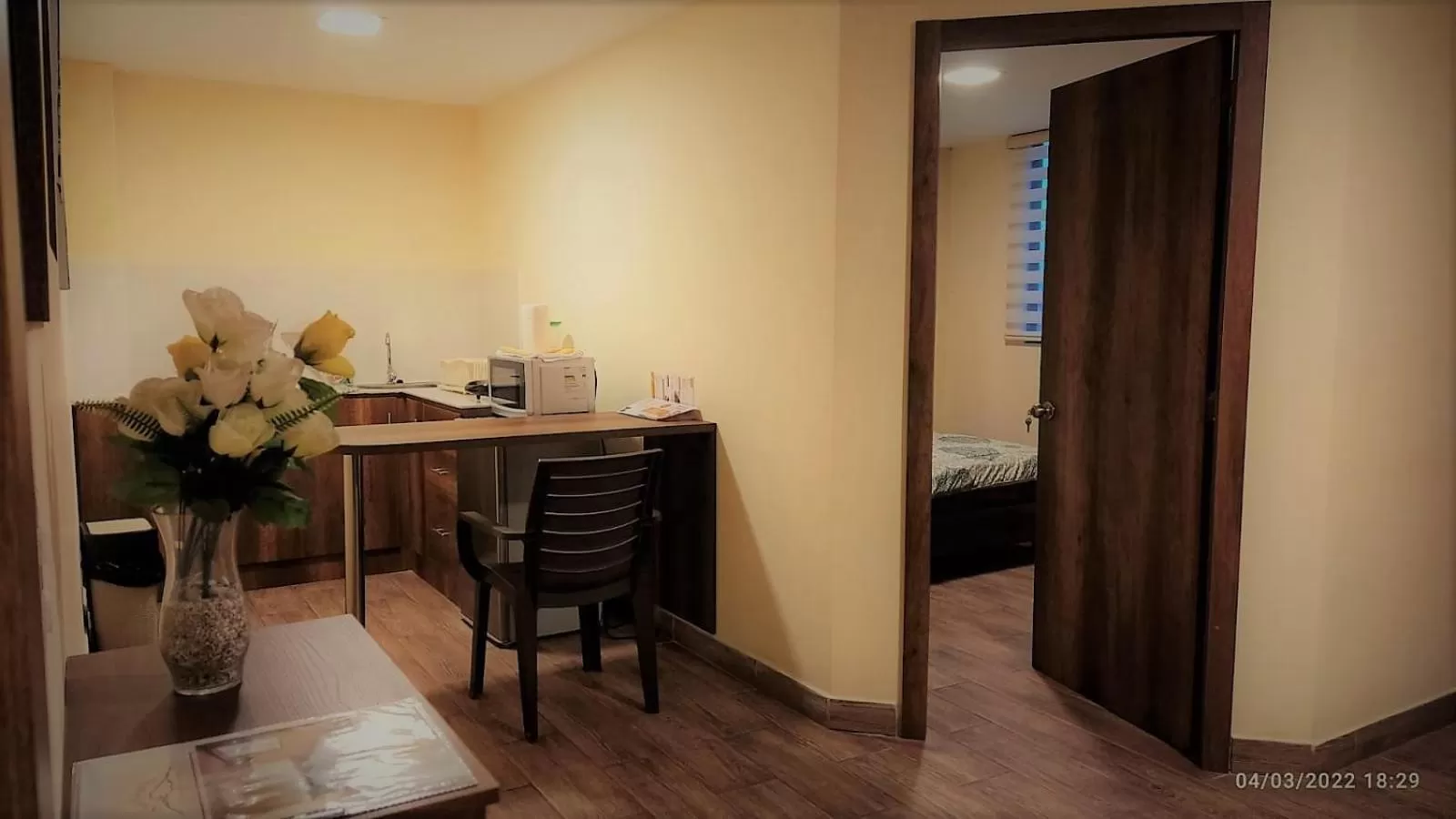 kitchen, Bed in Apart Cayambe