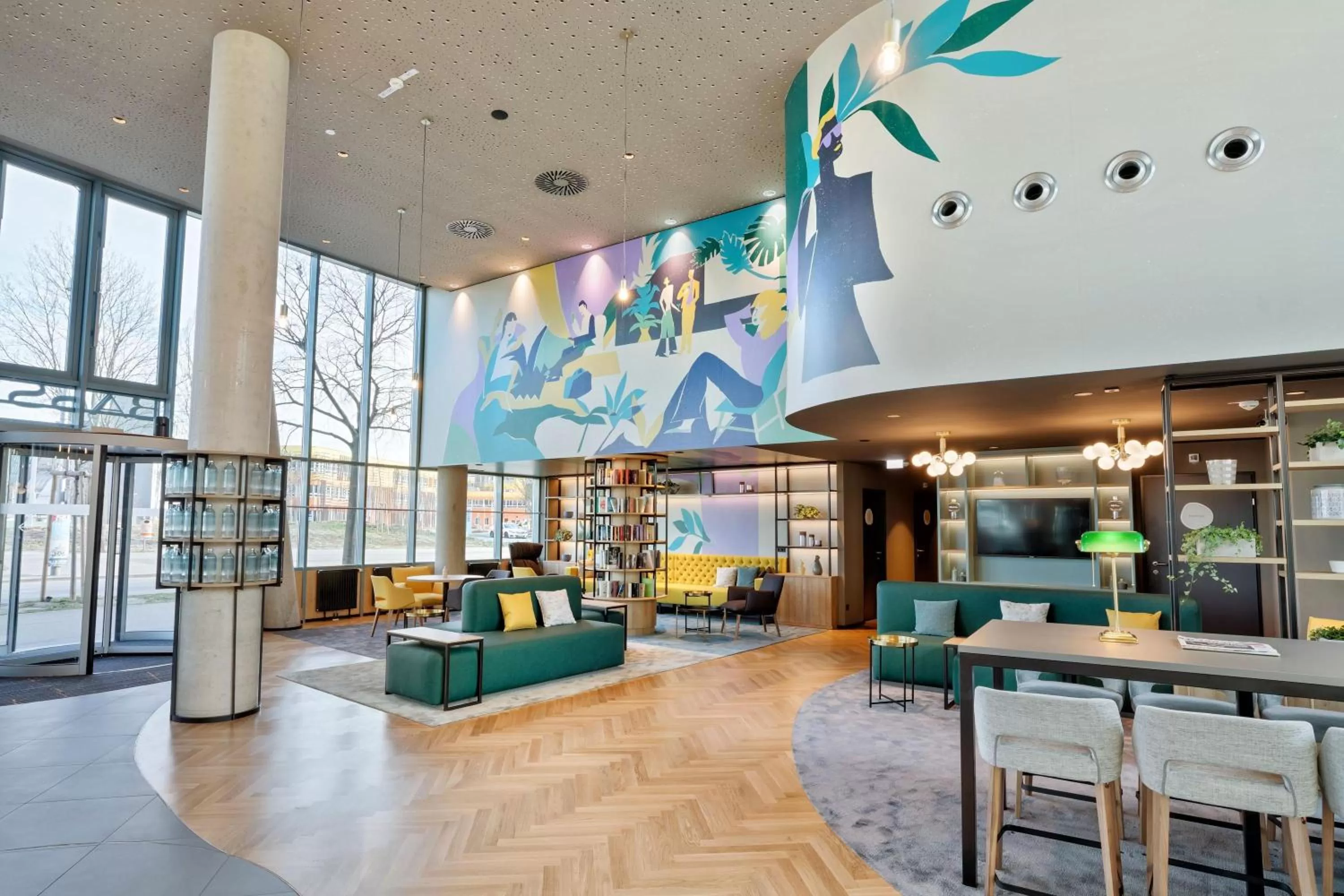 Lobby or reception in BASSENA Wien Messe Prater