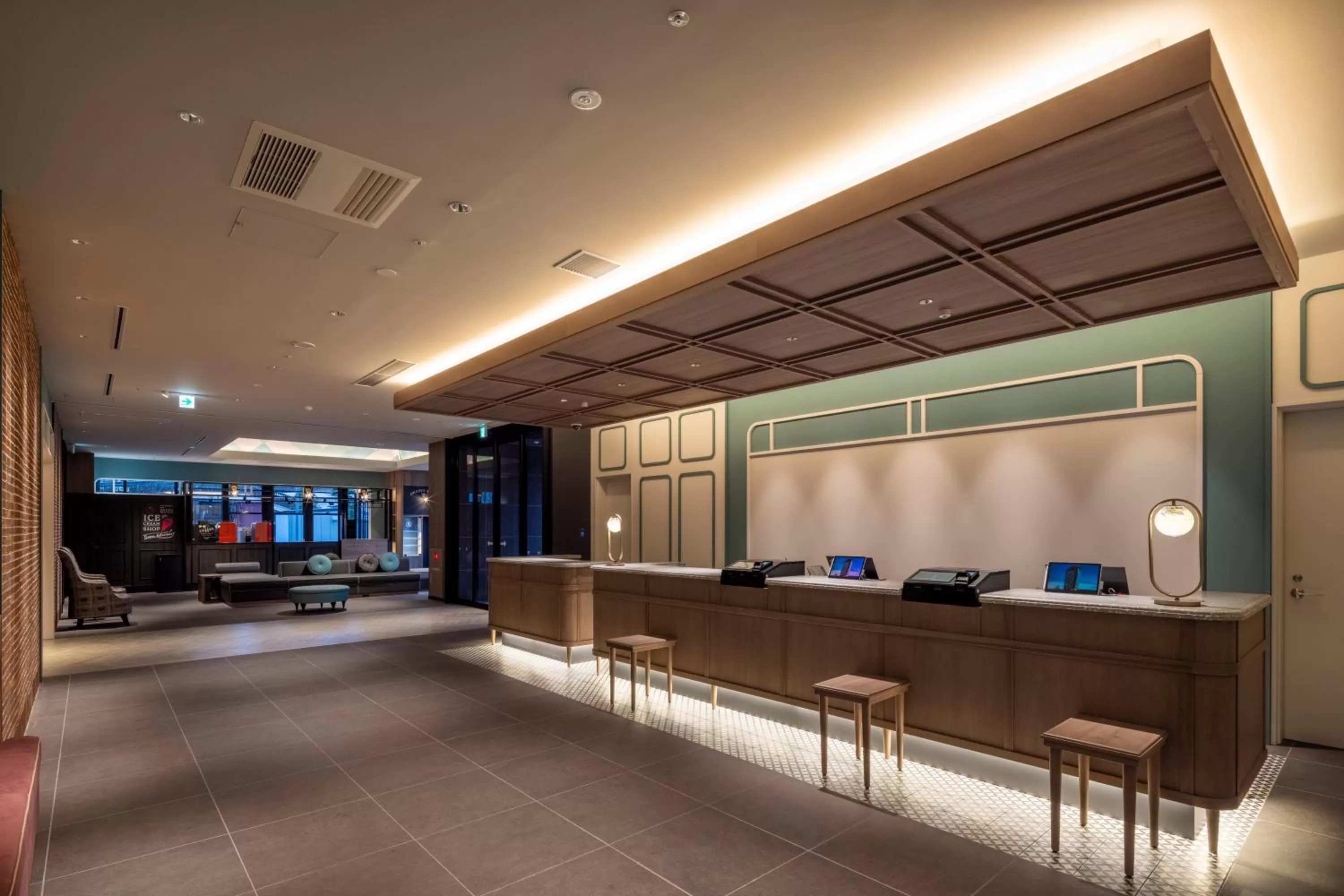 Lobby or reception in Tokyu Stay Hakodate Asaichi Akarinoyu