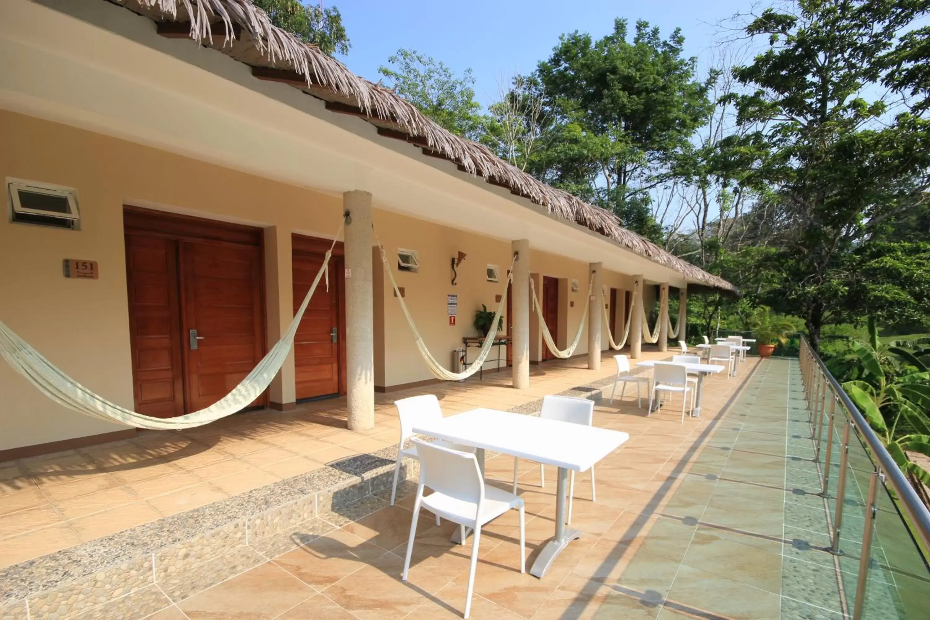 Balcony/Terrace in Hotel Villa Mercedes Palenque