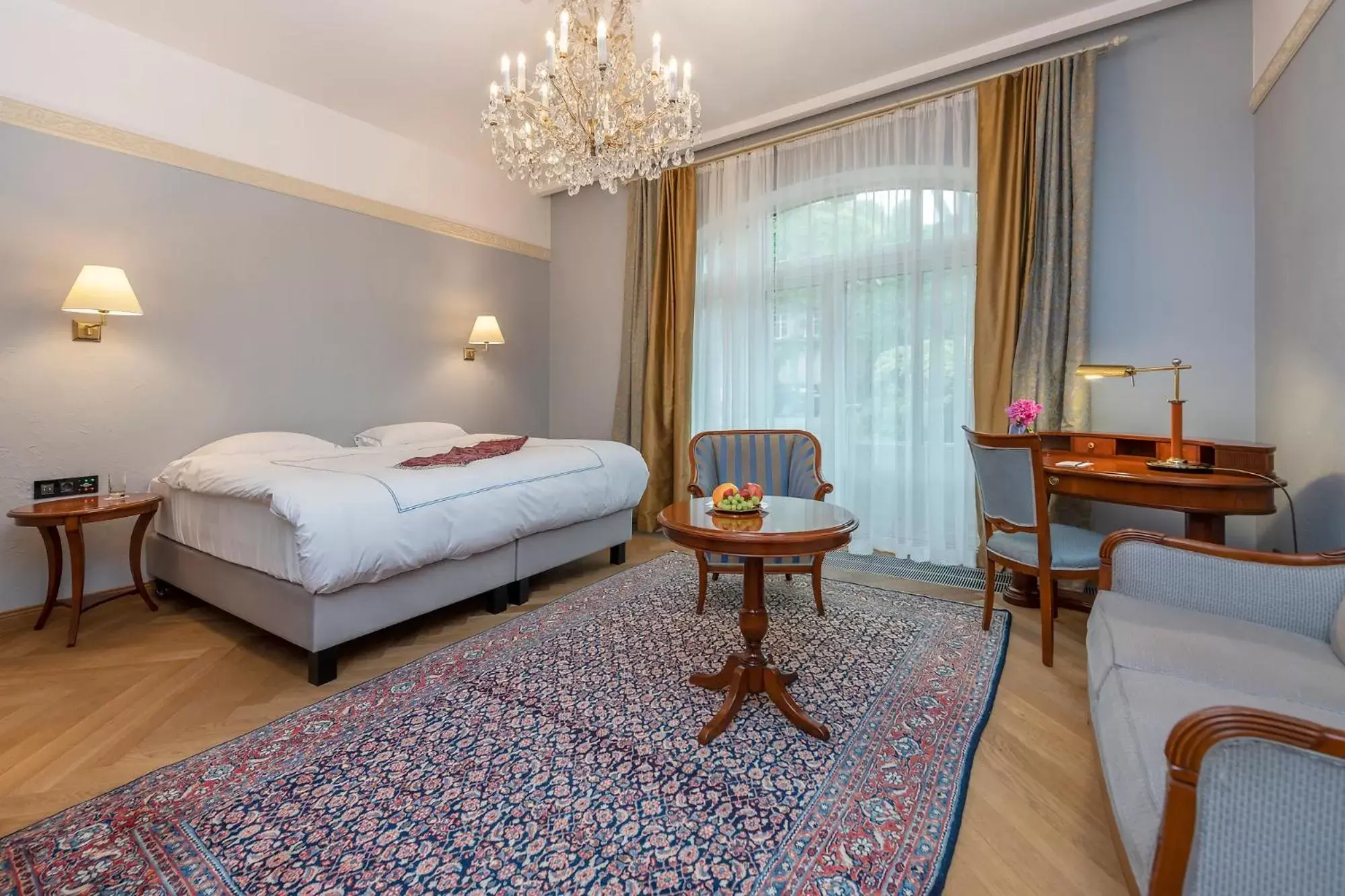 Photo of the whole room, Bed in Grotthuss Boutique Hotel Vilnius