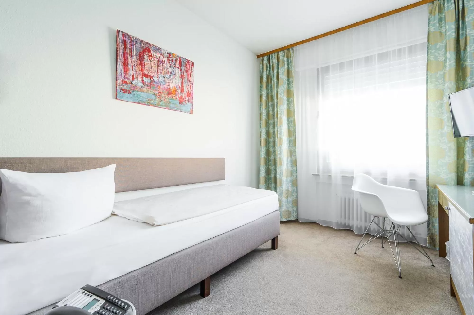 Bed in Hotel Kaspar Garni