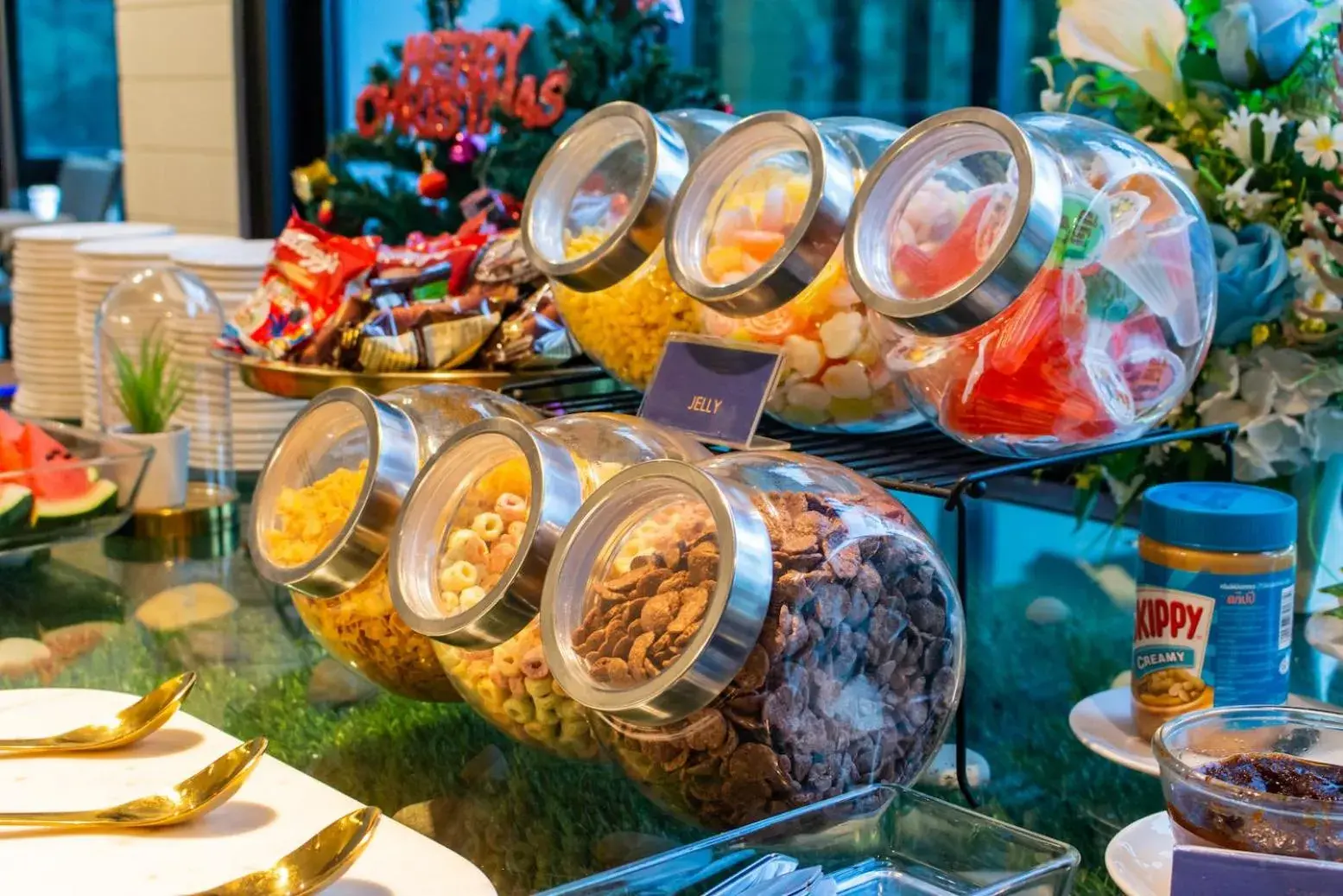Buffet breakfast in Sun Marina Cha-Am Buffet breakfast in Sun Marina Cha-Am