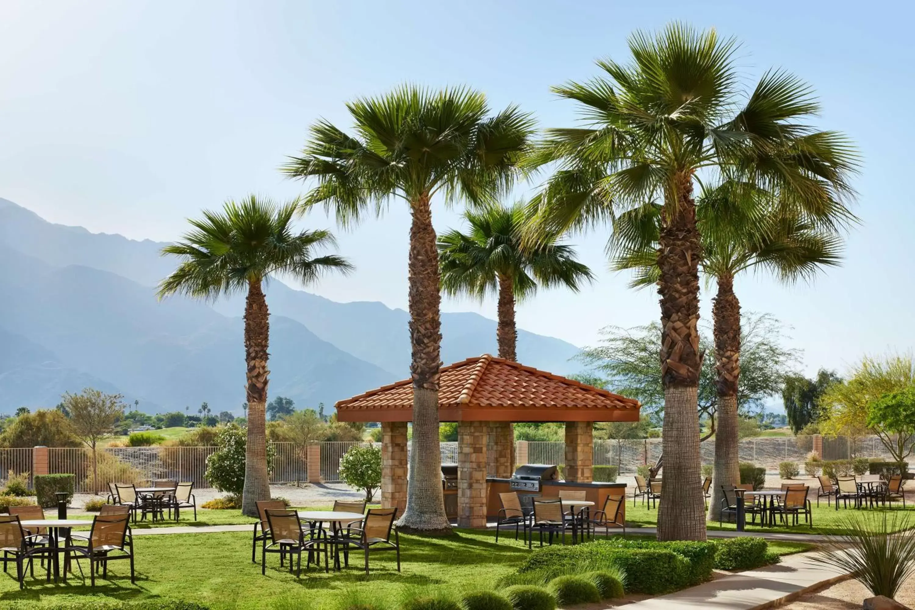 Patio in Homewood Suites by Hilton Cathedral City Palm Springs