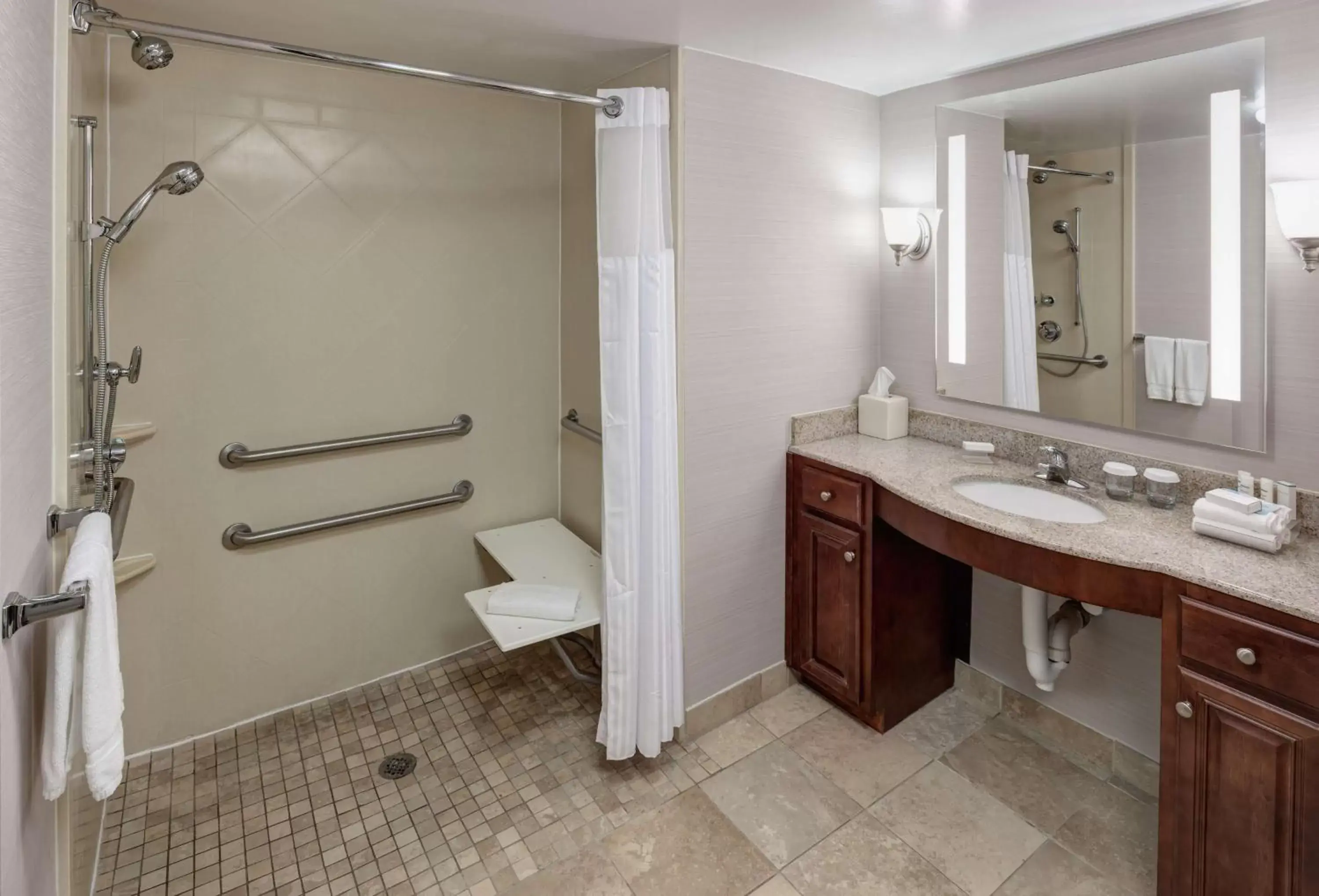 Bathroom in Homewood Suites by Hilton Huntsville-Village of Providence