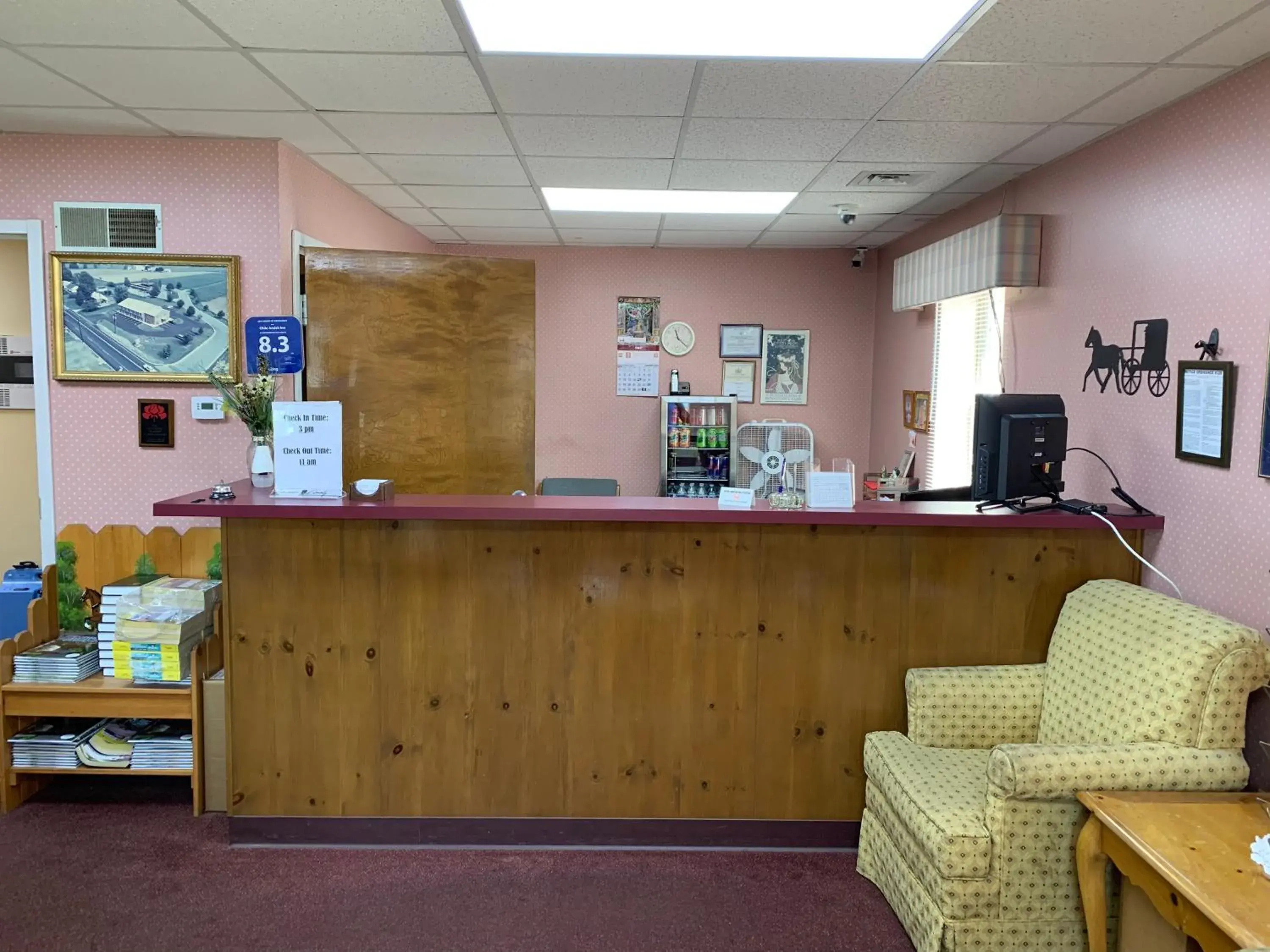 Lobby or reception in Olde Amish Inn Lobby or reception in Olde Amish Inn