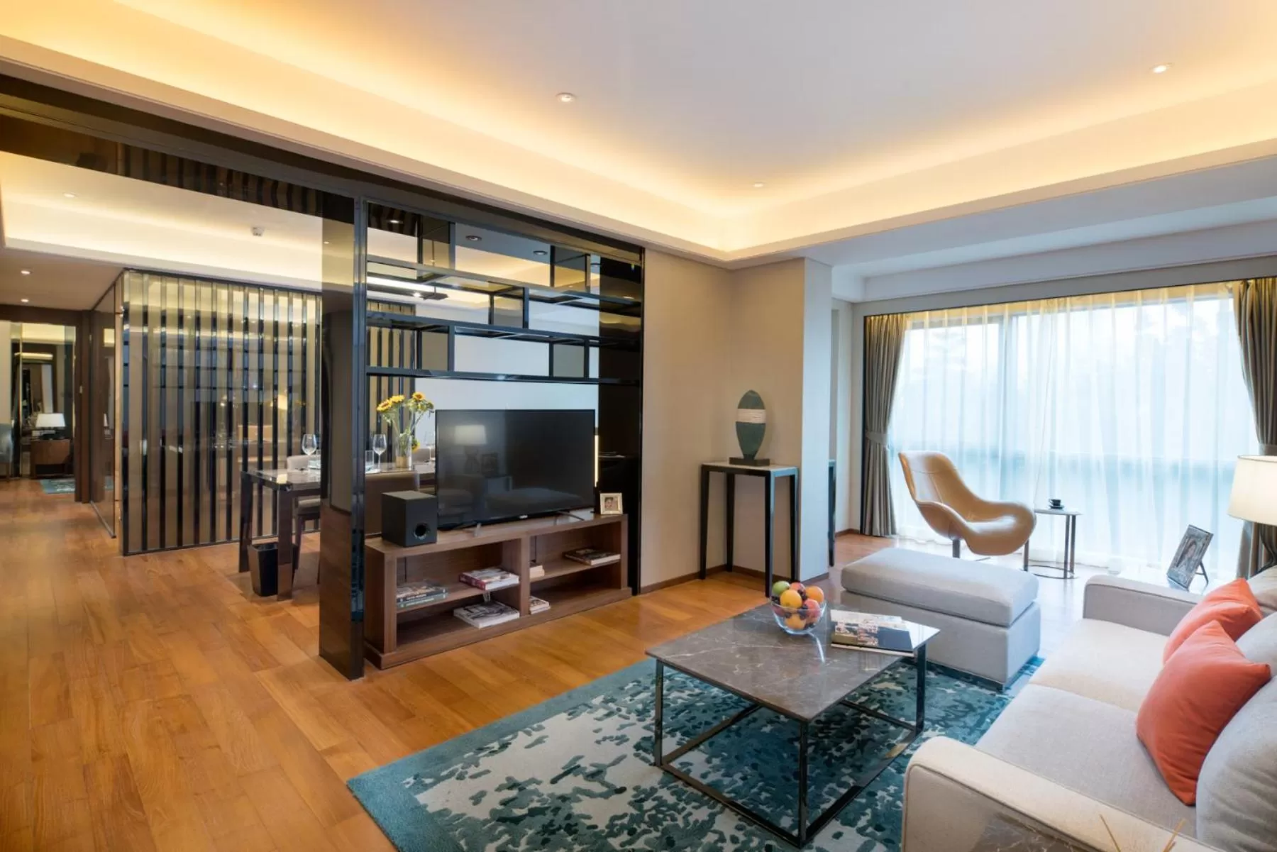 Living room, Seating Area in Fraser Suites Shenzhen