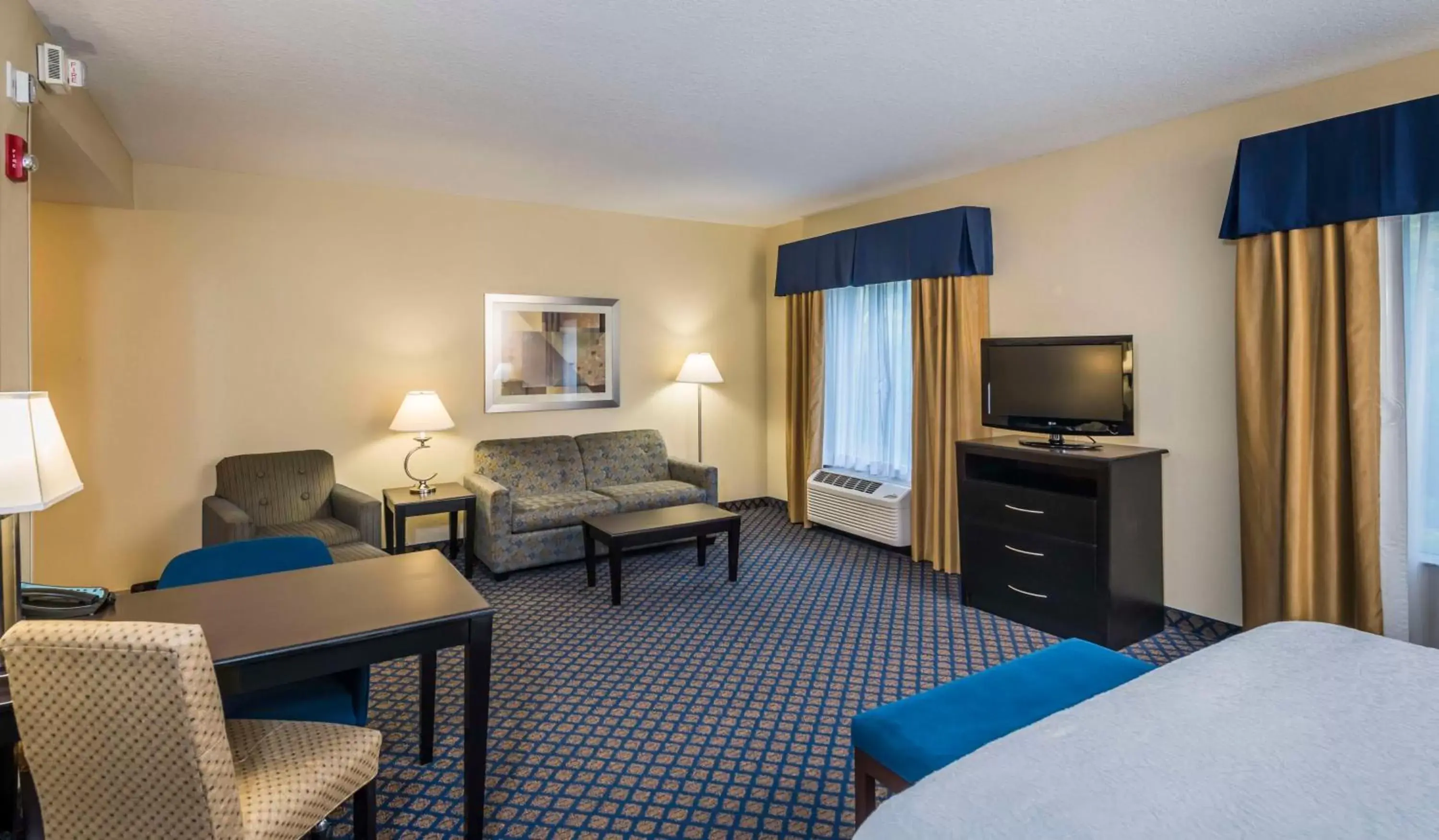 Bedroom, TV/Entertainment Center in Hampton Inn & Suites Jacksonville South - Bartram Park