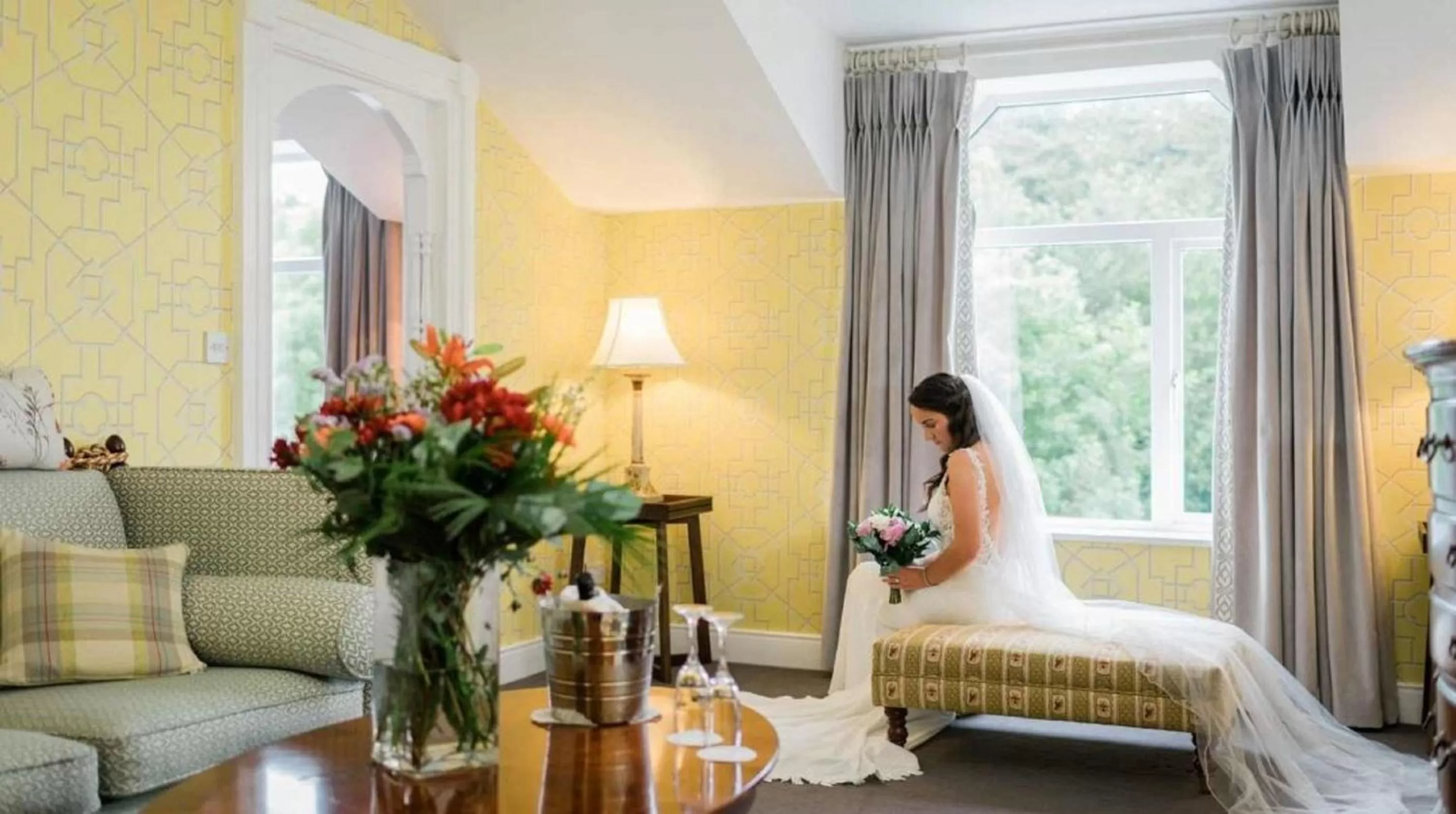 wedding, Bed in The Abbeyleix Manor Hotel