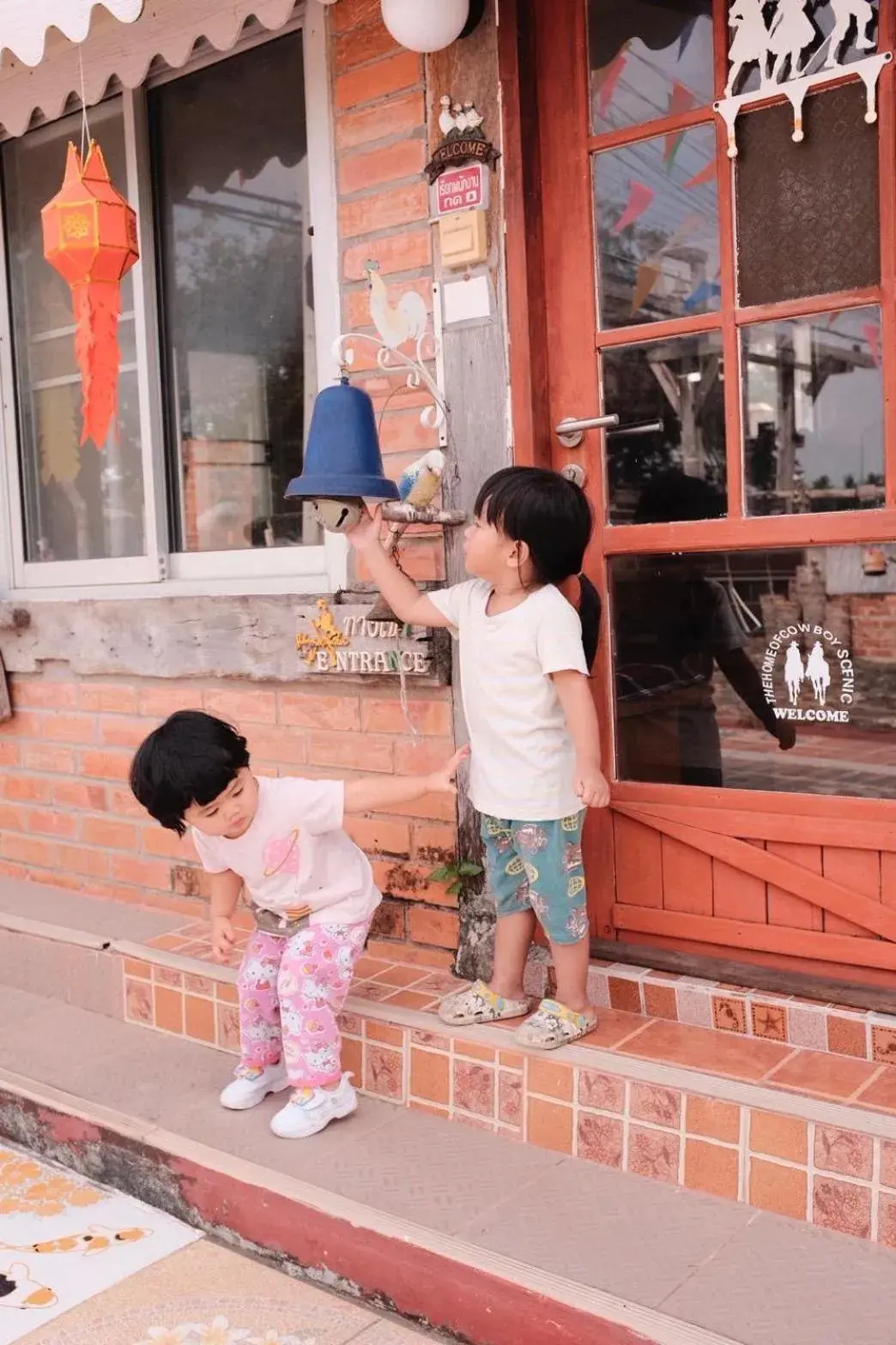 Children in Scenic Riverside Resort