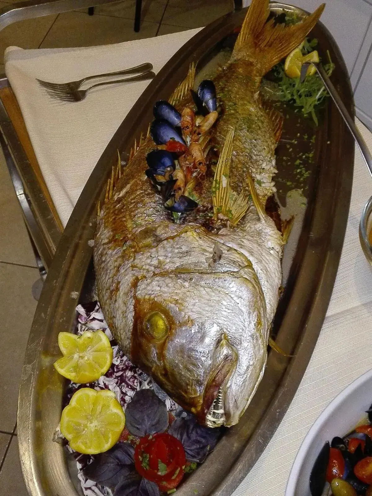 Food close-up in Hotel Garden