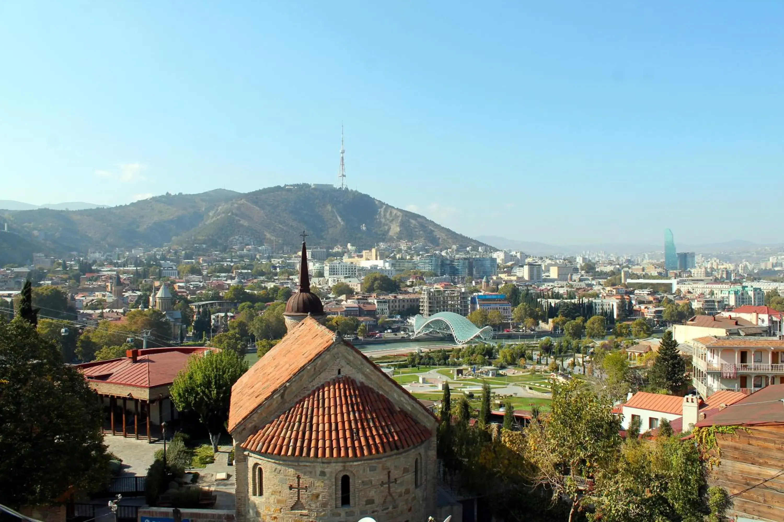 City view in Hotel New Metekhi