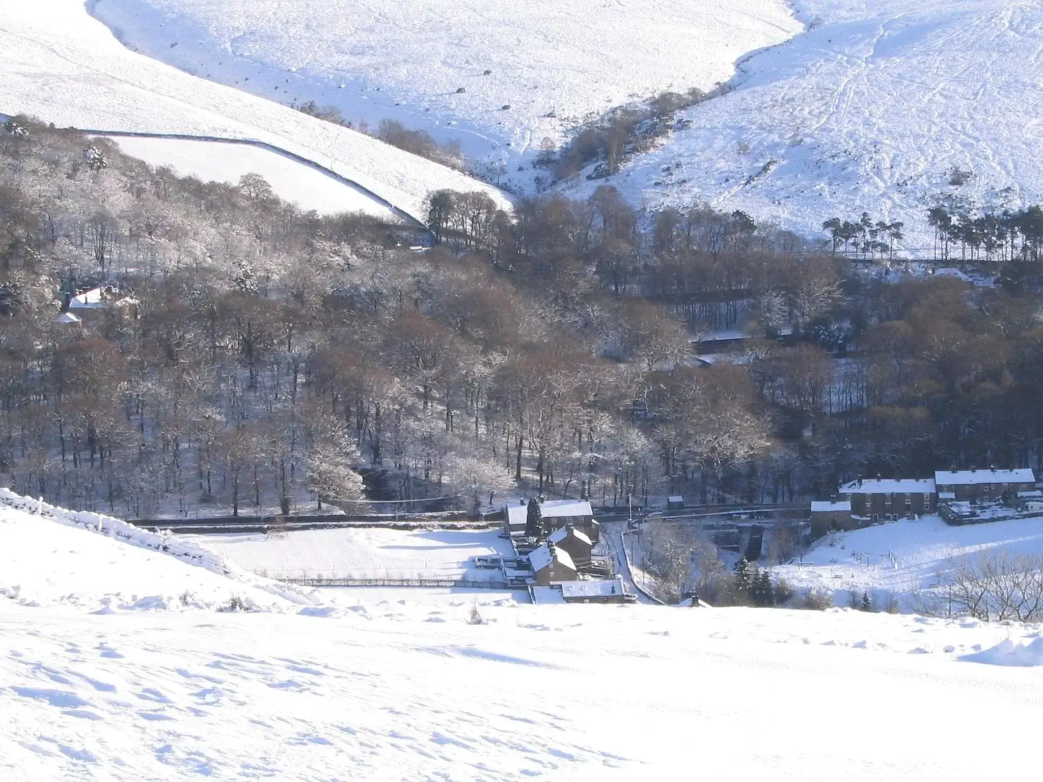 Bird's eye view, Winter in The Lantern Pike Inn