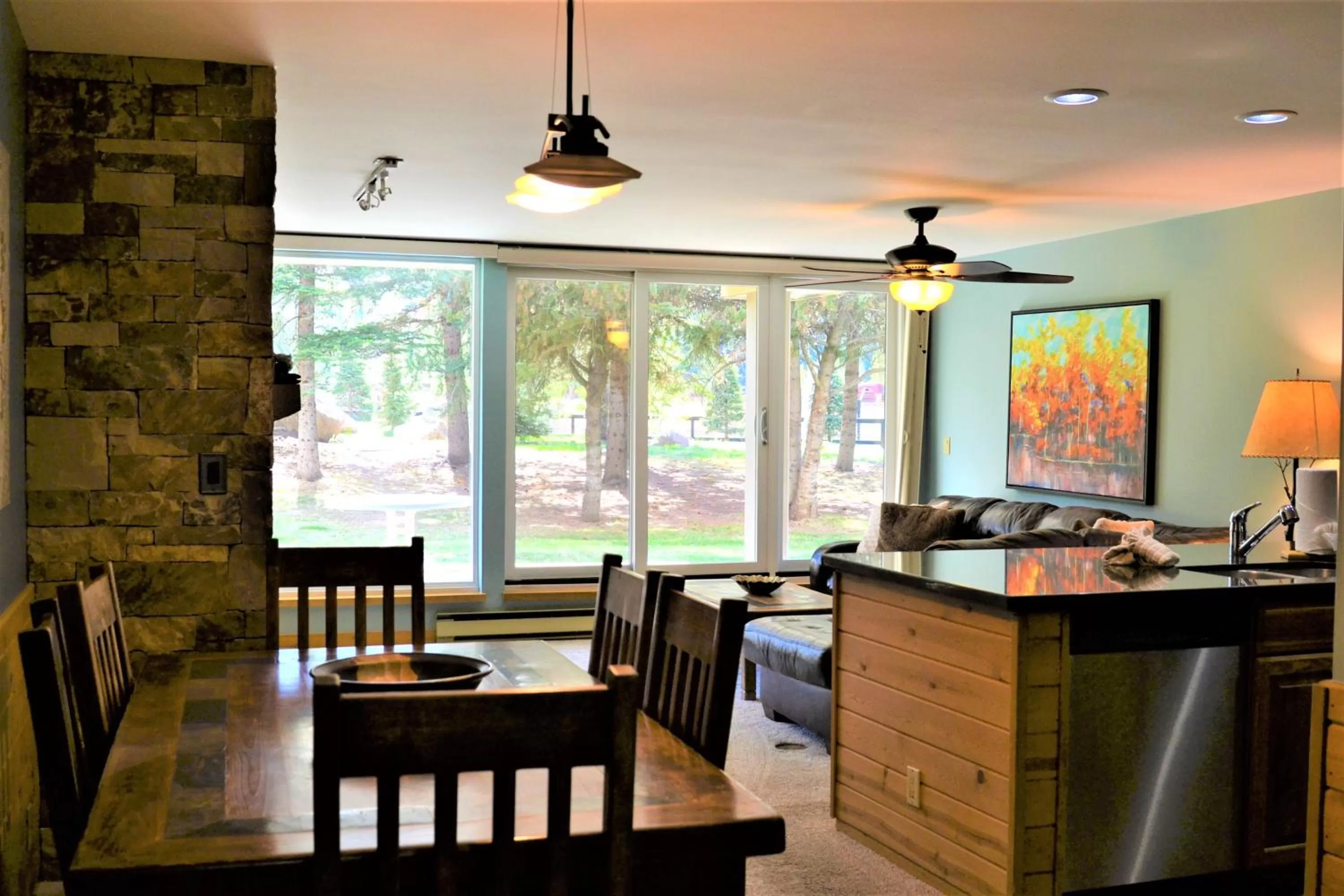 Dining area in Simba Run Vail Condominiums