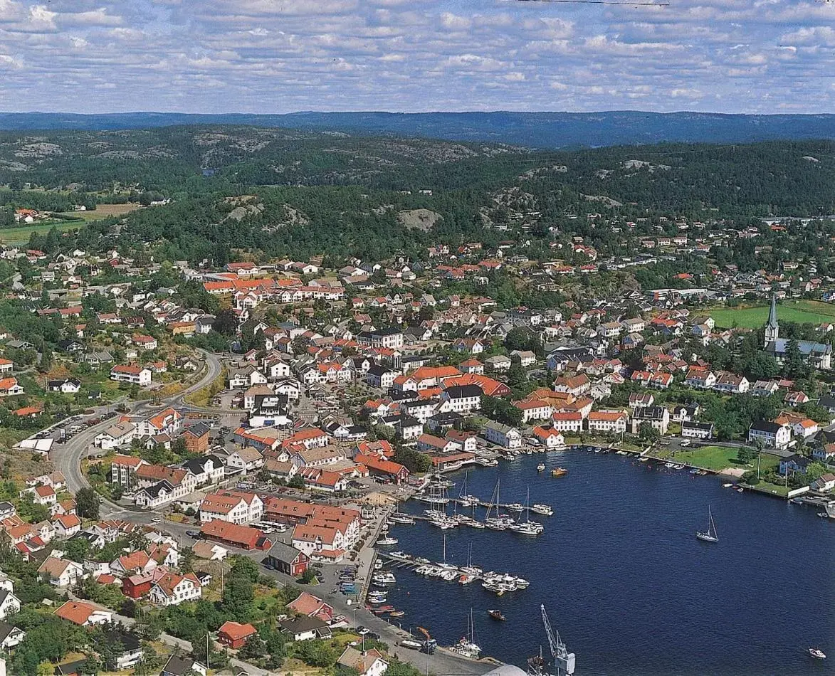 Bird's eye view in Lillesand Hotel Norge Bird's eye view in Lillesand Hotel Norge
