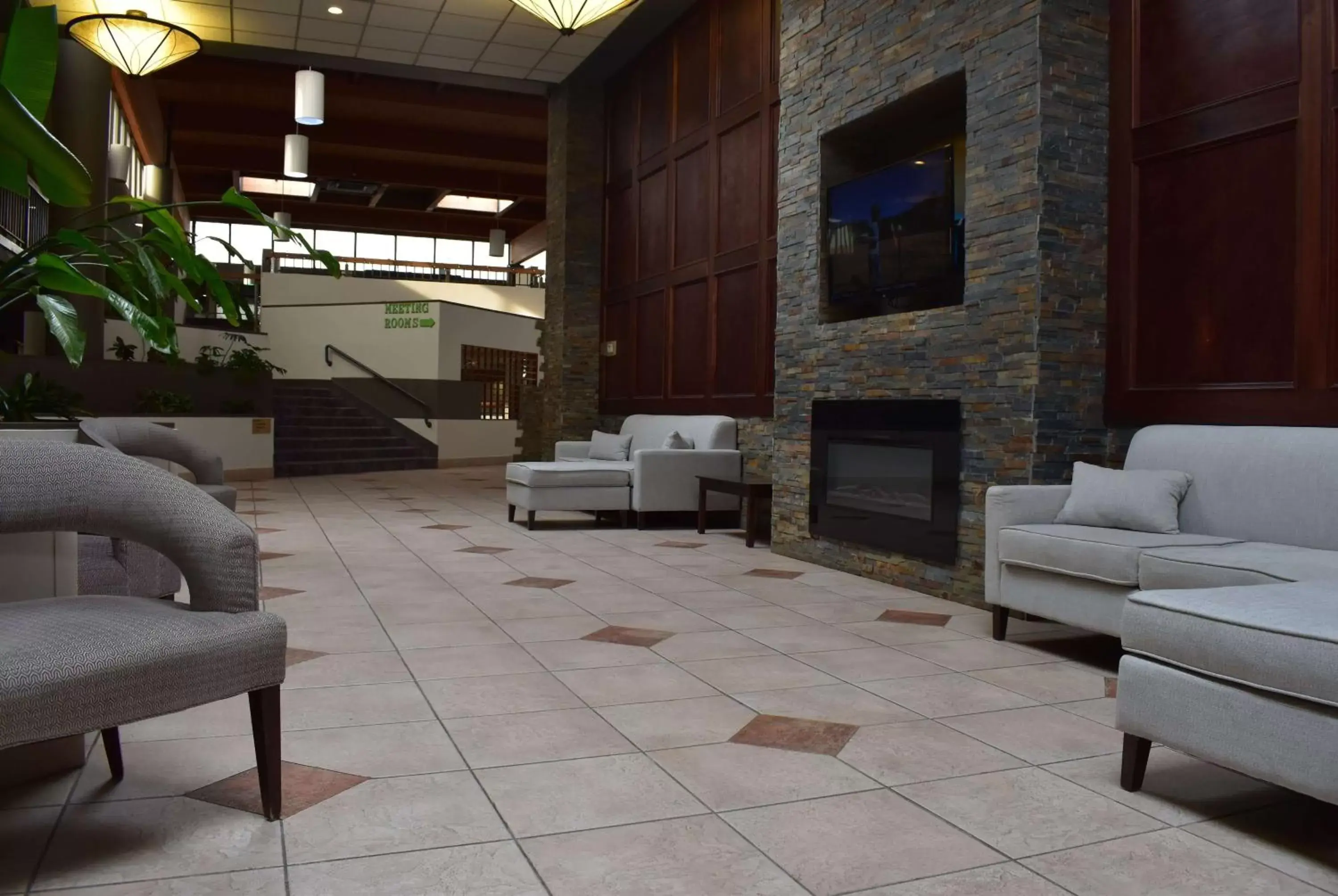 Lobby or reception, Seating Area in Wyndham Garden Ann Arbor