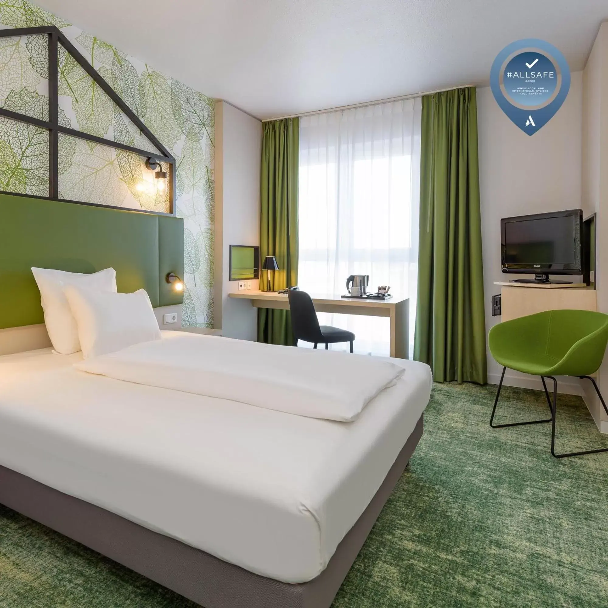 Bed in Mercure Hotel Hannover Mitte