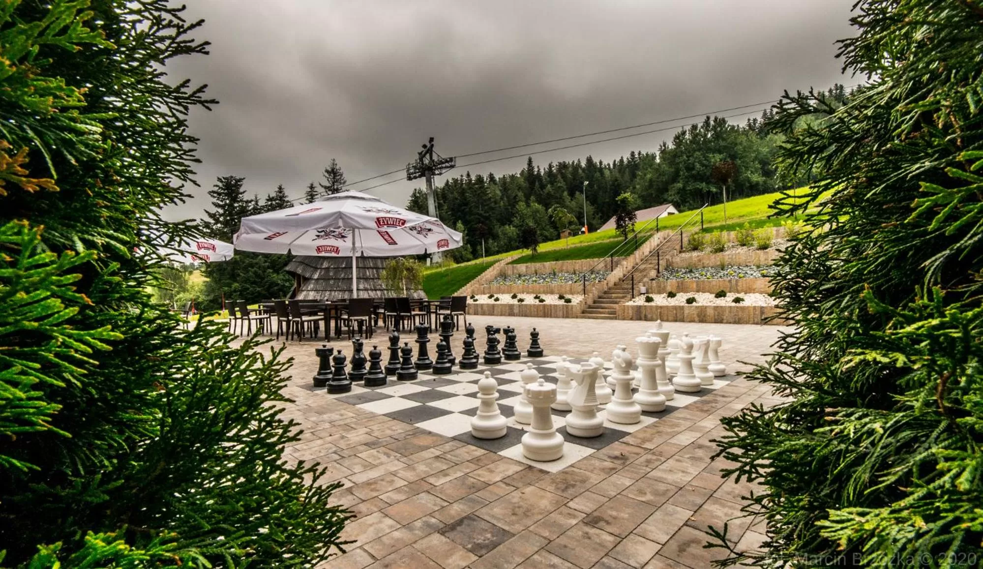 Balcony/Terrace in Hotel Kompleks Beskid z basenem i stokiem narciarskim - blisko Babiej Góry