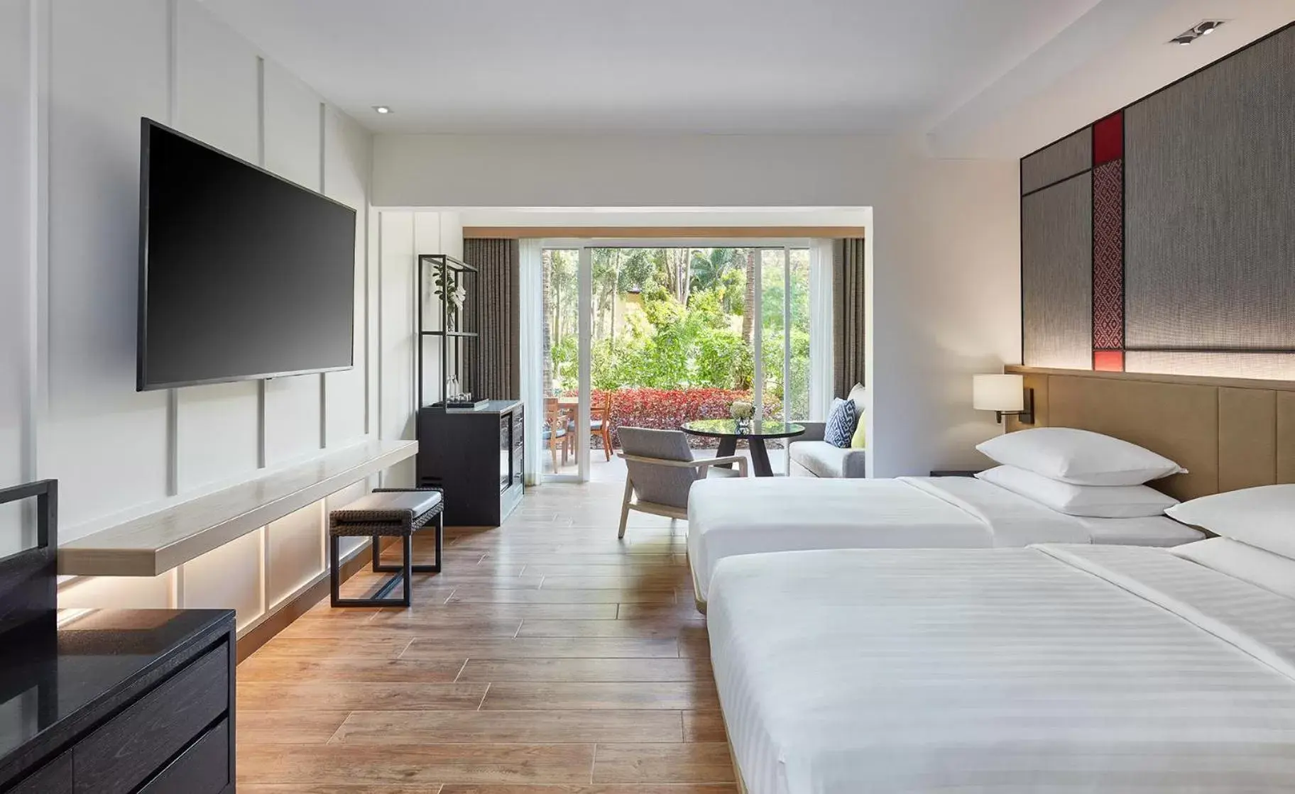 Patio, Bed in Hyatt Regency Hua Hin Patio, Bed in Hyatt Regency Hua Hin