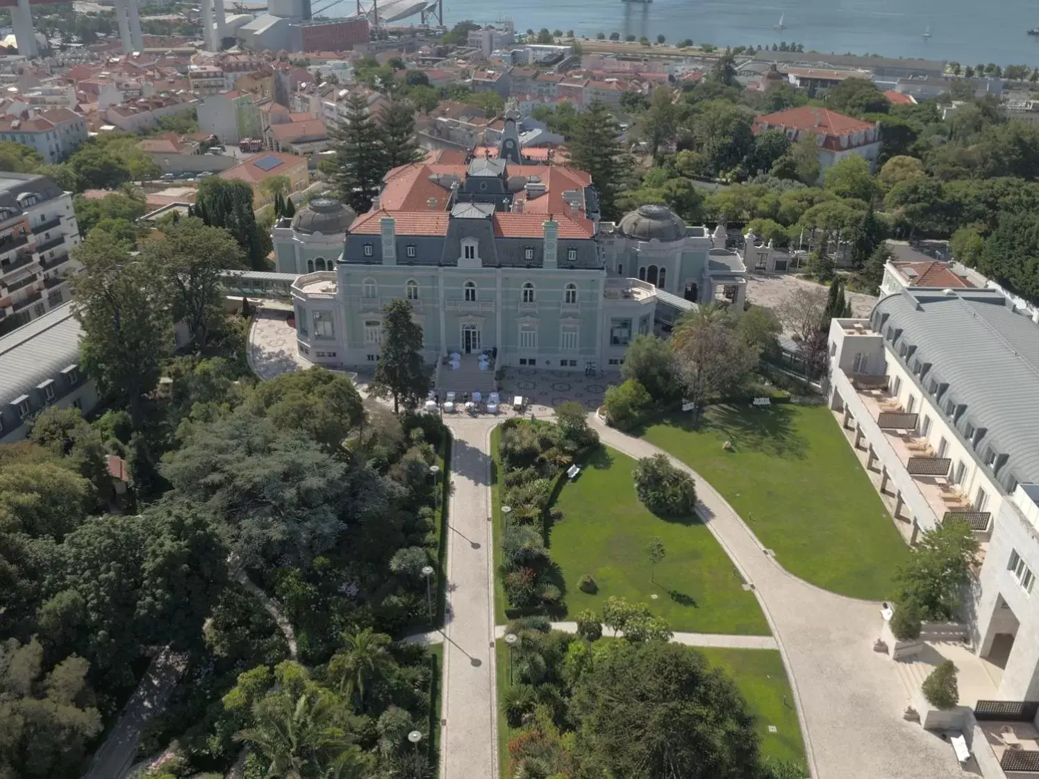 Bird's eye view, Bird's-eye View in Pestana Palace Lisboa Hotel & National Monument - The Leading Hotels of the World