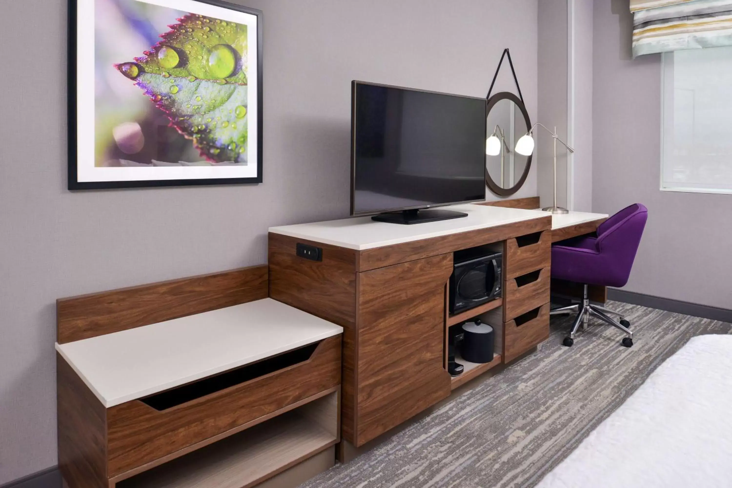 Bedroom, TV/Entertainment Center in Hampton Inn & Suites Boise/Spectrum