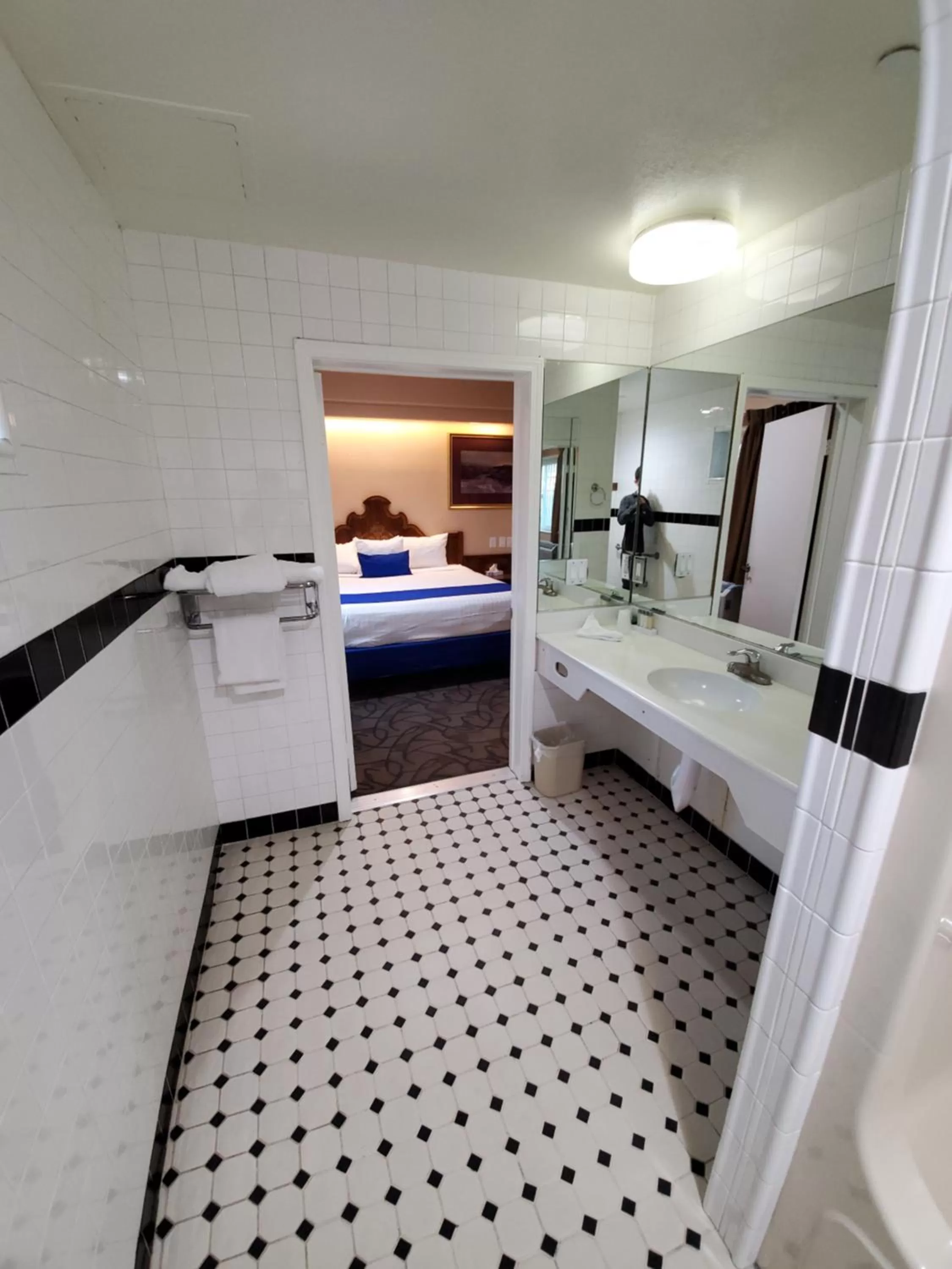 Bathroom, Bed in Colony Inn