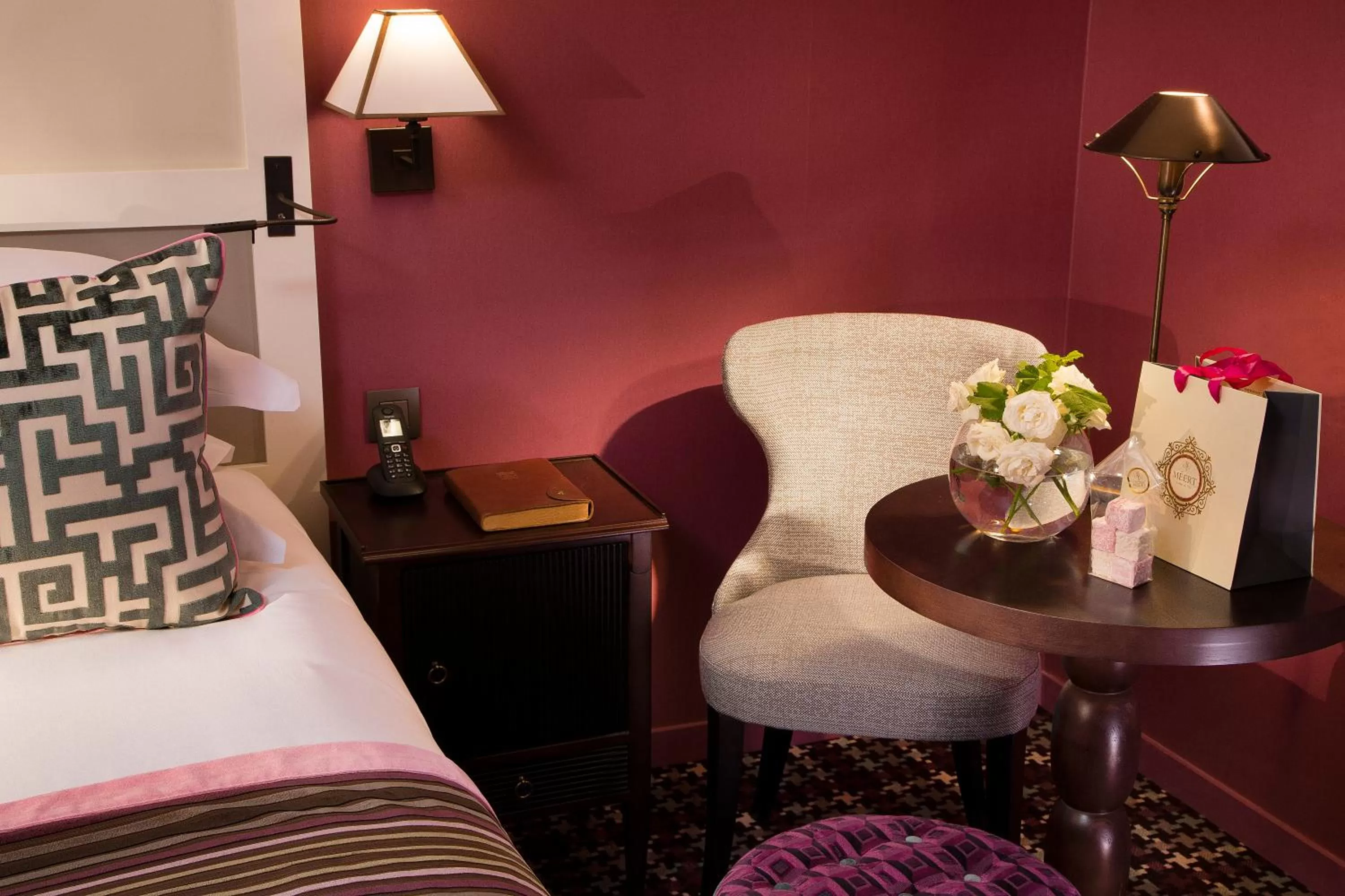 Decorative detail, Bed in Les Tournelles