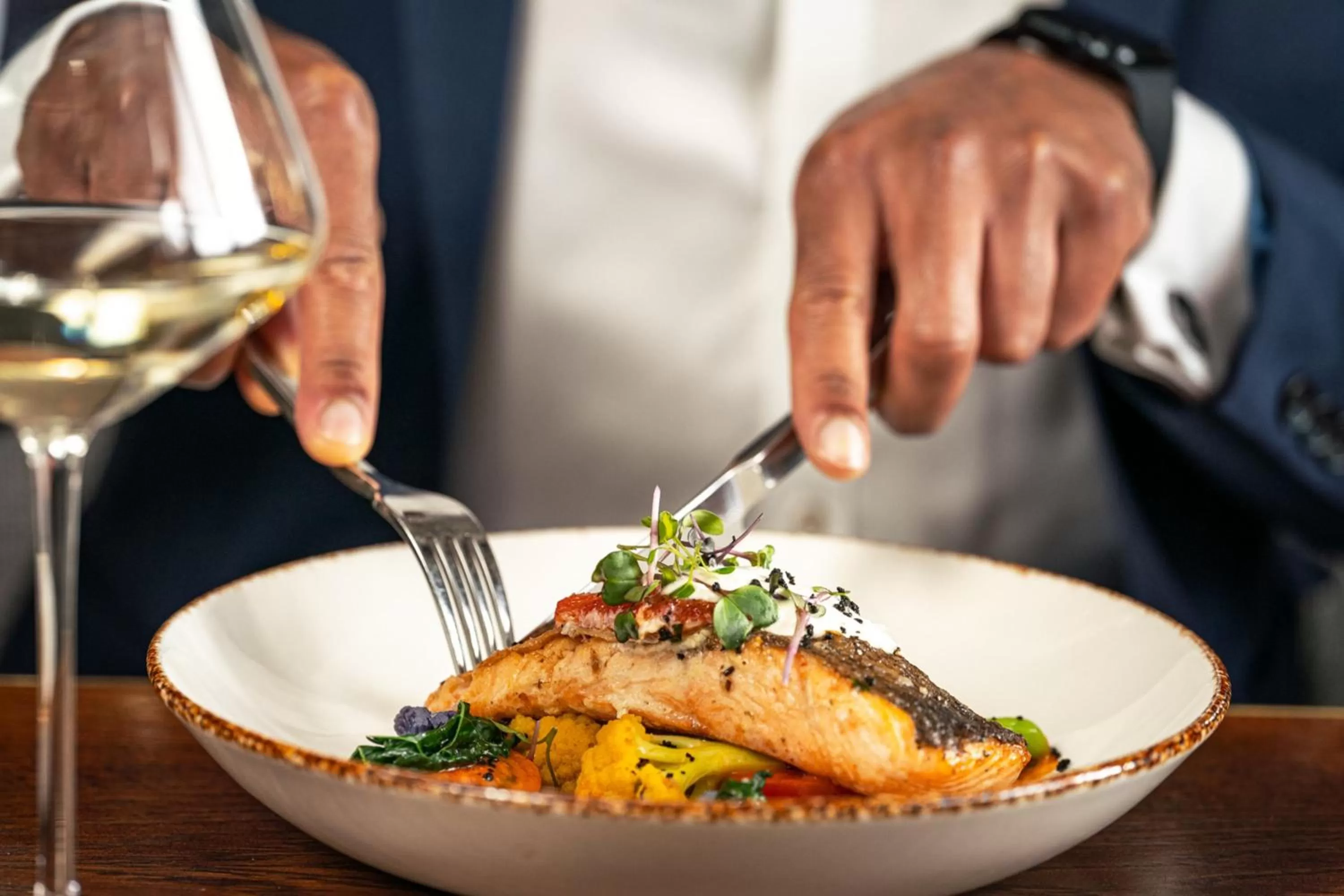 Restaurant/places to eat in London Marriott Hotel Park Lane