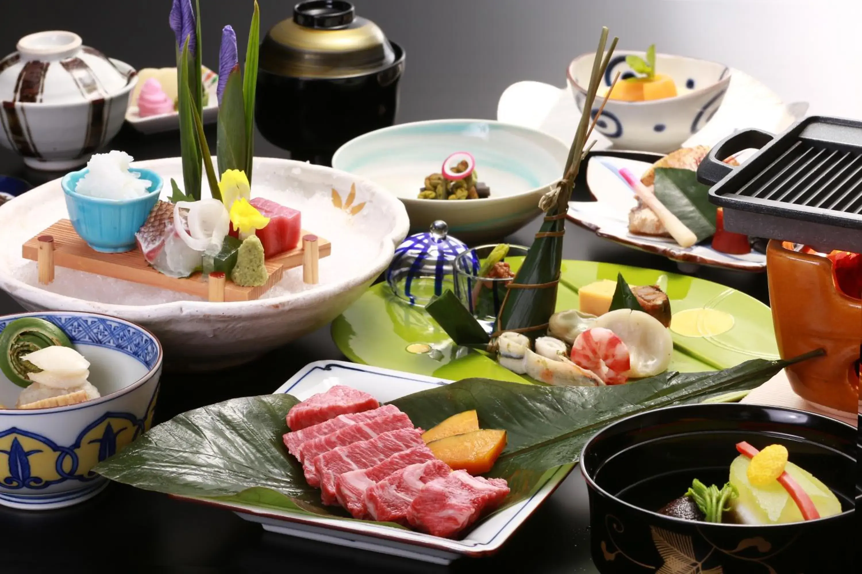 Food close-up in Honjin Hiranoya Kachoan