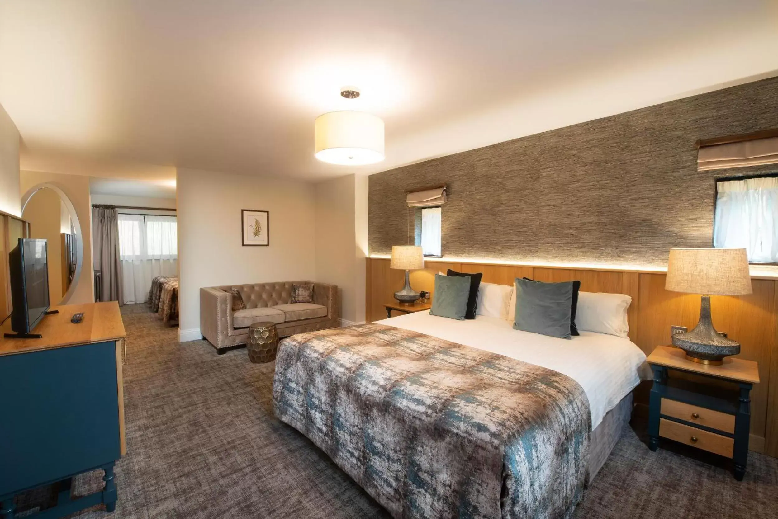 Bed in Boringdon Hall Hotel and Spa