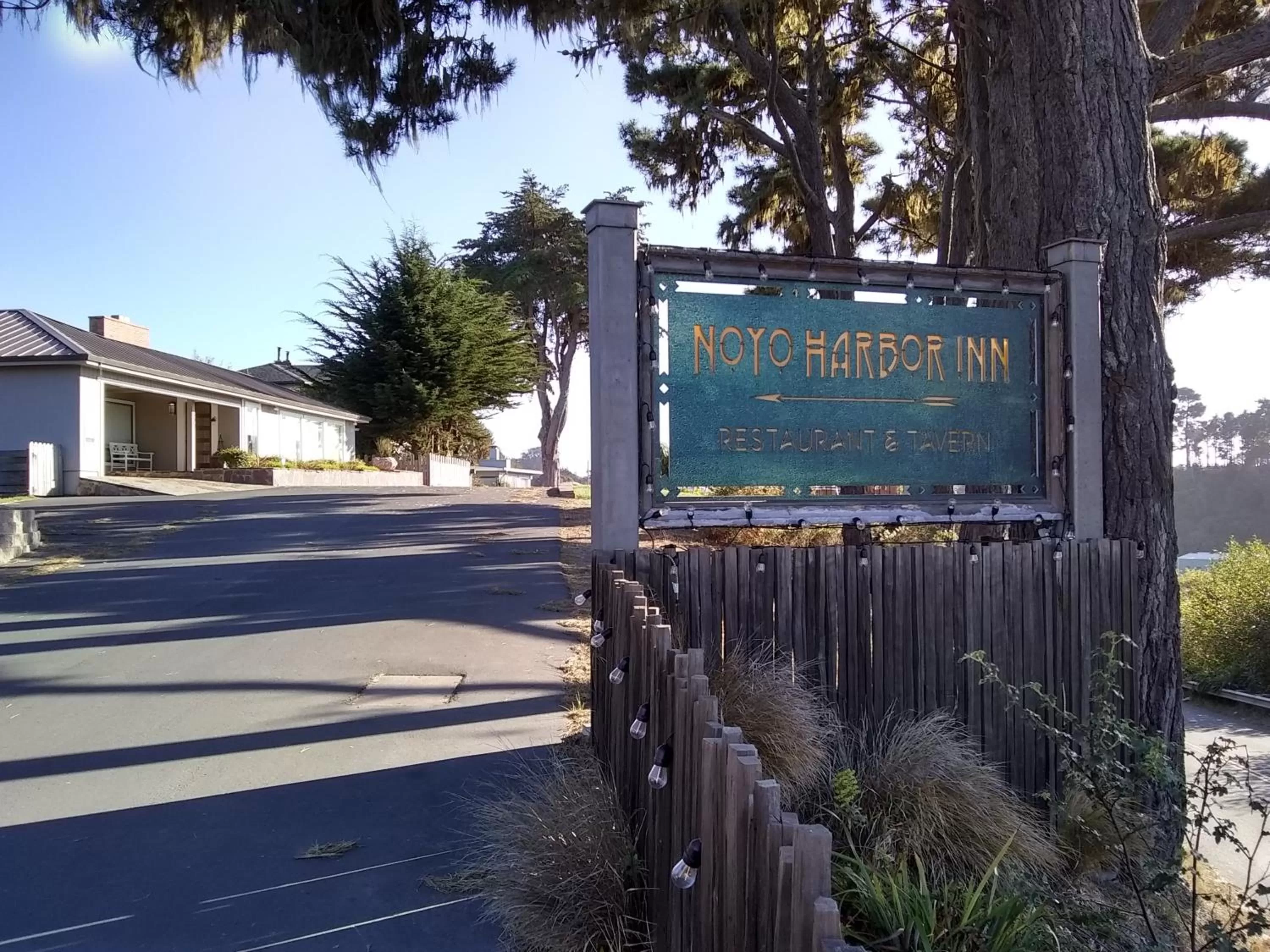 Property logo or sign in Noyo Harbor Inn