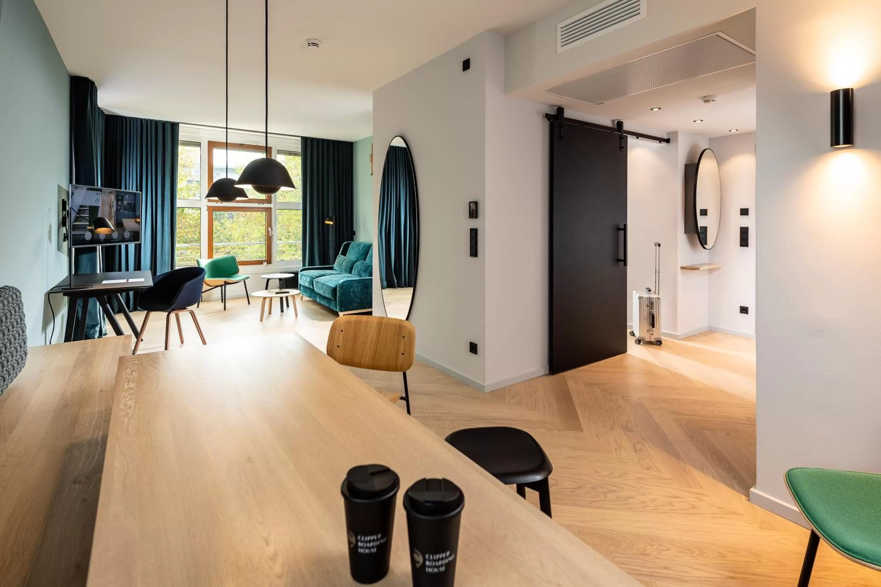 Living room in Clipper Boardinghouse - Hamburg-Michel