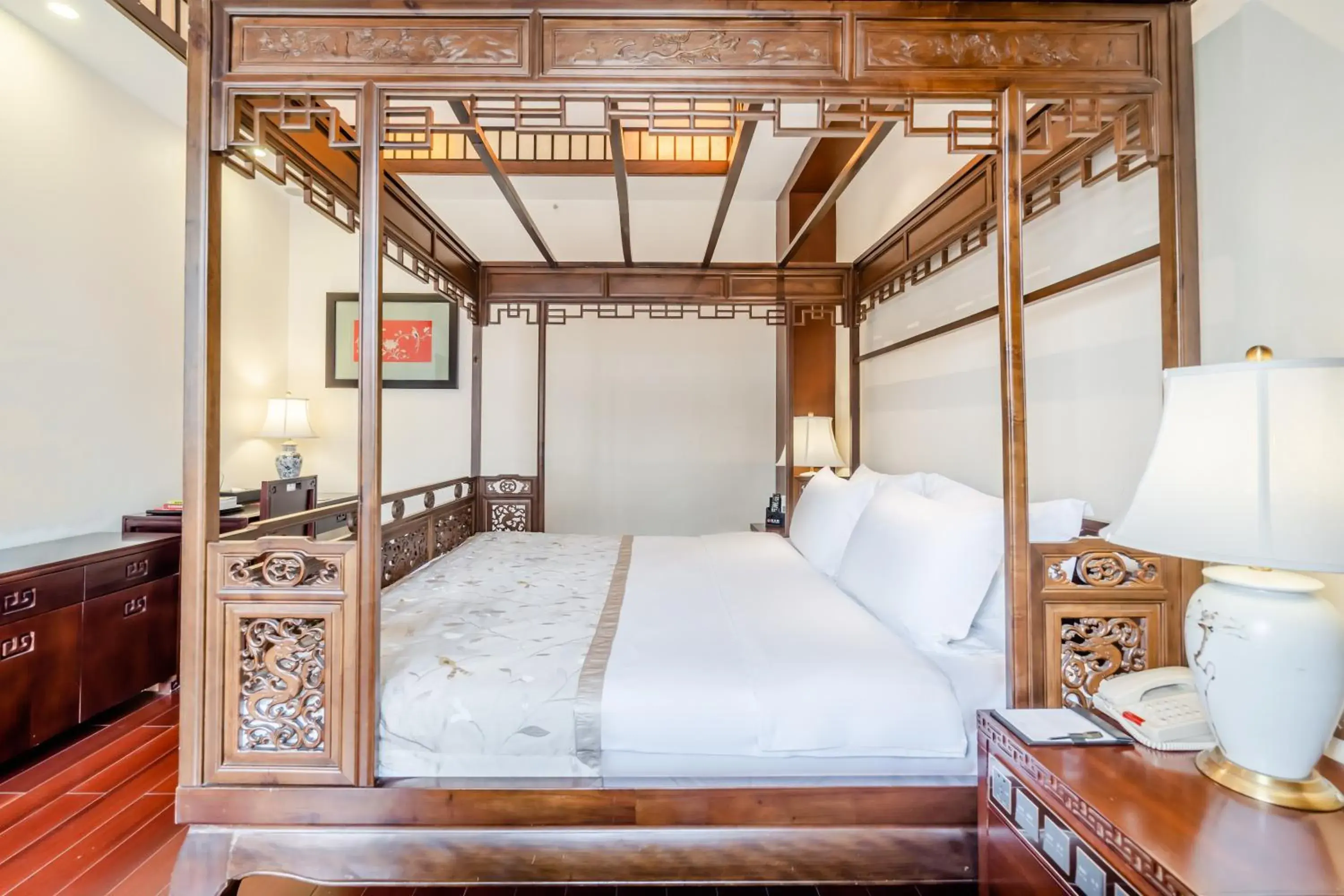 Bed in Buddhazen Hotel