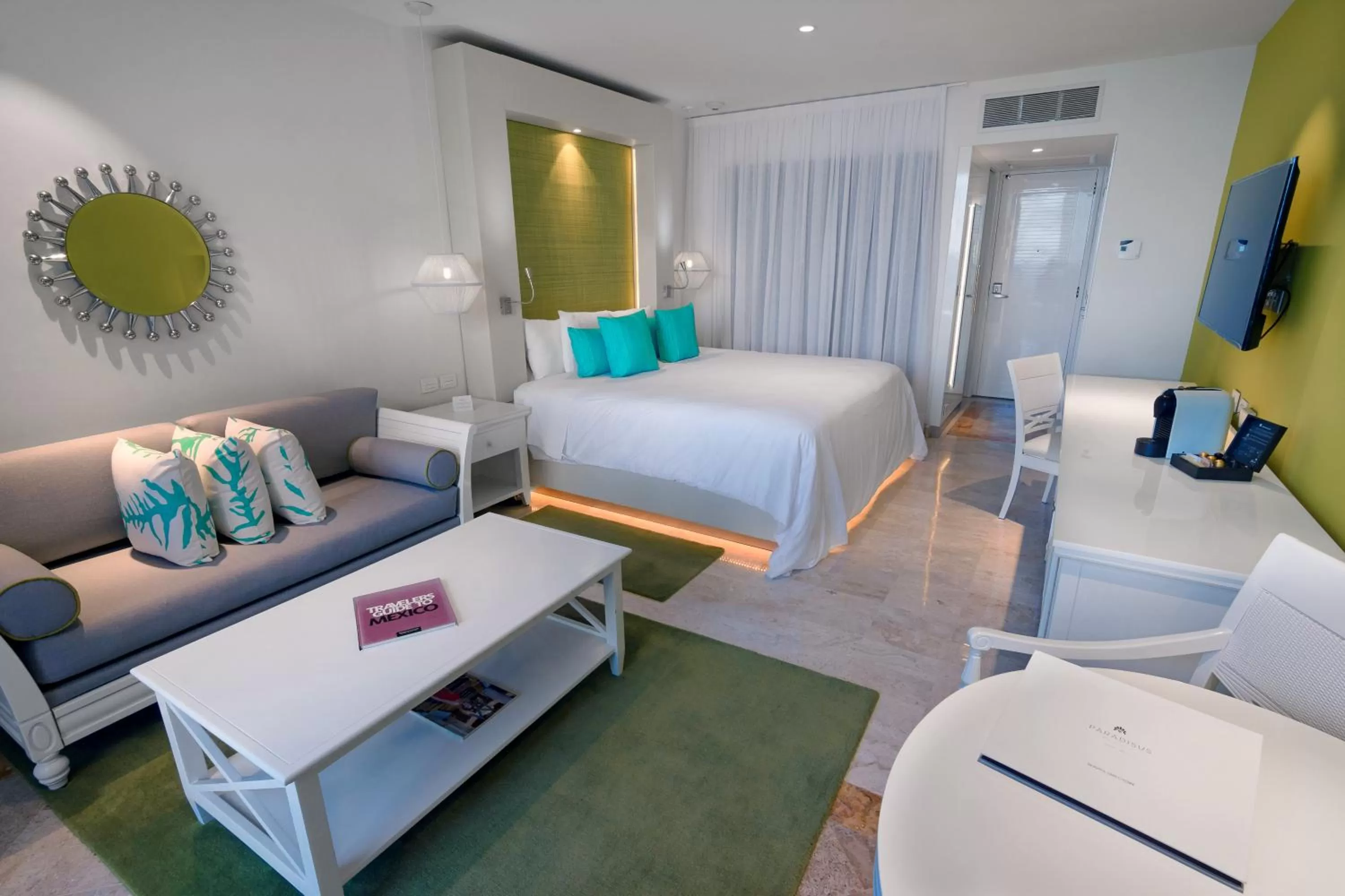 Bedroom, Bed in Paradisus Cancun All Inclusive